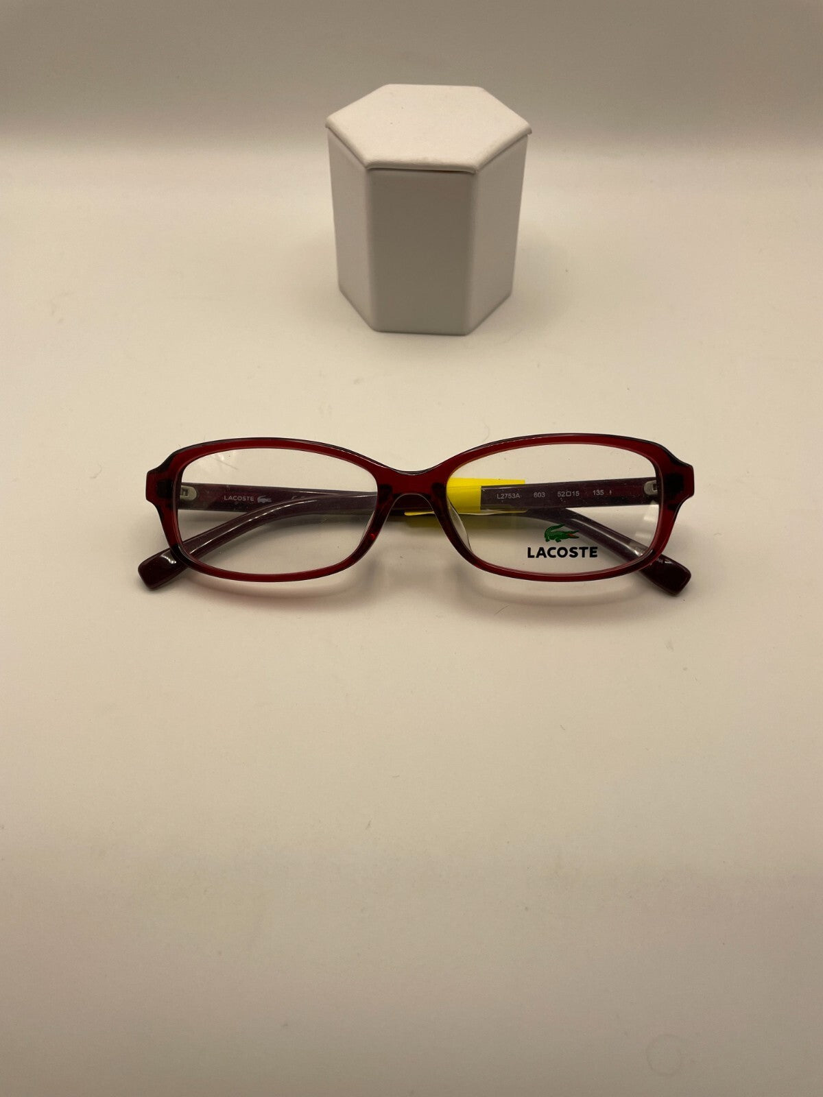 Lacoste Brand L2753A Model 52 Eye Red NEW