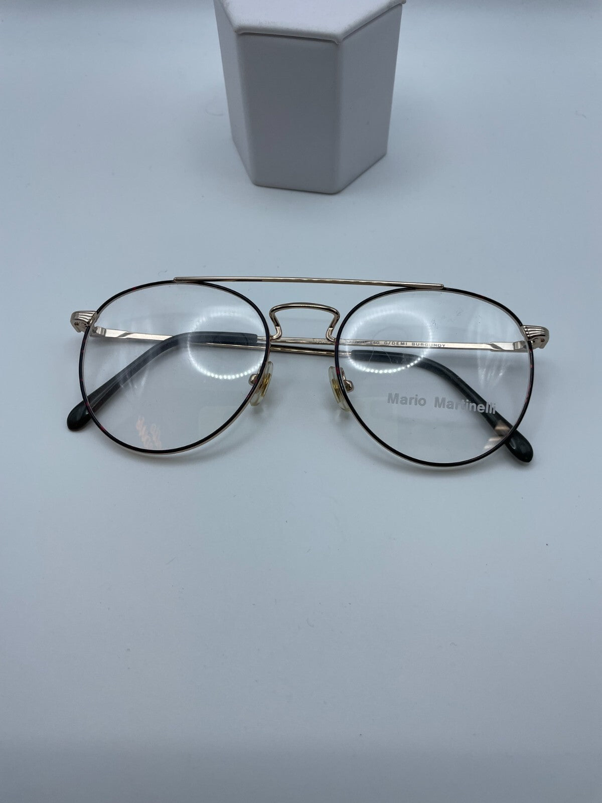 Mario Martinelli Brand Andrew Model 52 Eye G/Demi Burgundy NEW