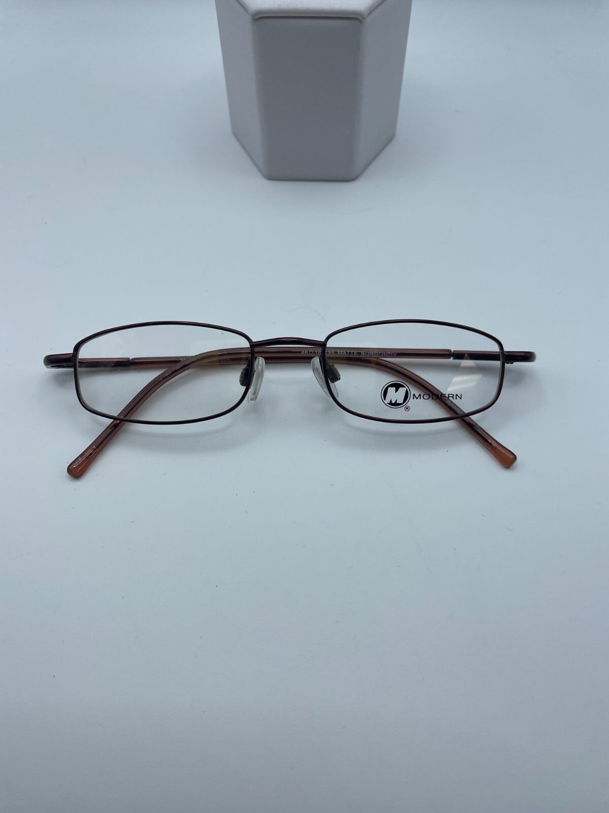 Modern Optical Brand Ninja Model 46 Eye Burgundy NEW