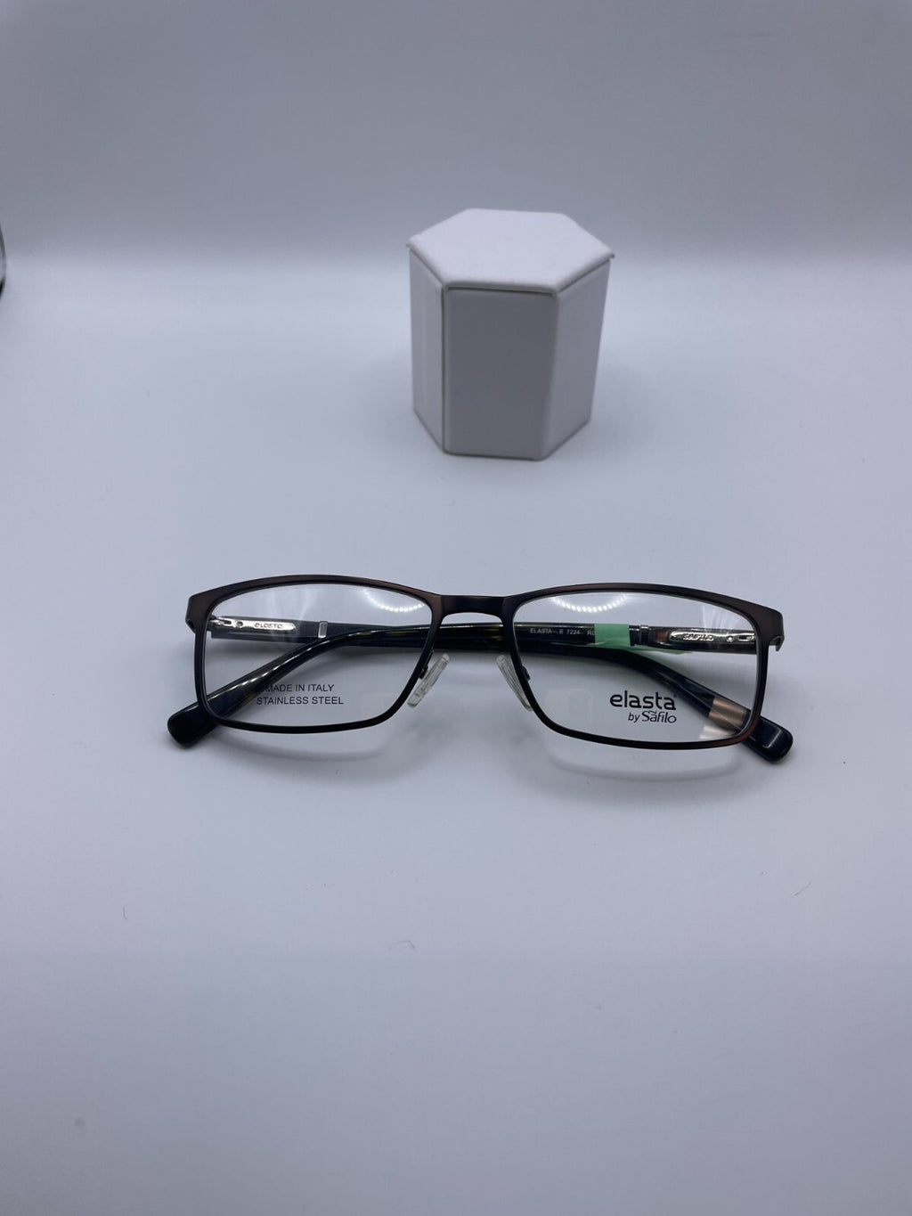 Elasta by Safilo Brand E7224 Model 55 Eye Brown NEW