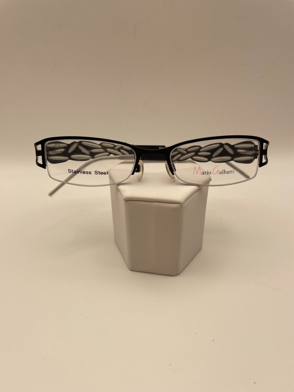 Mario Galbatti Brand MG143 Model 50 Eye Black NEW