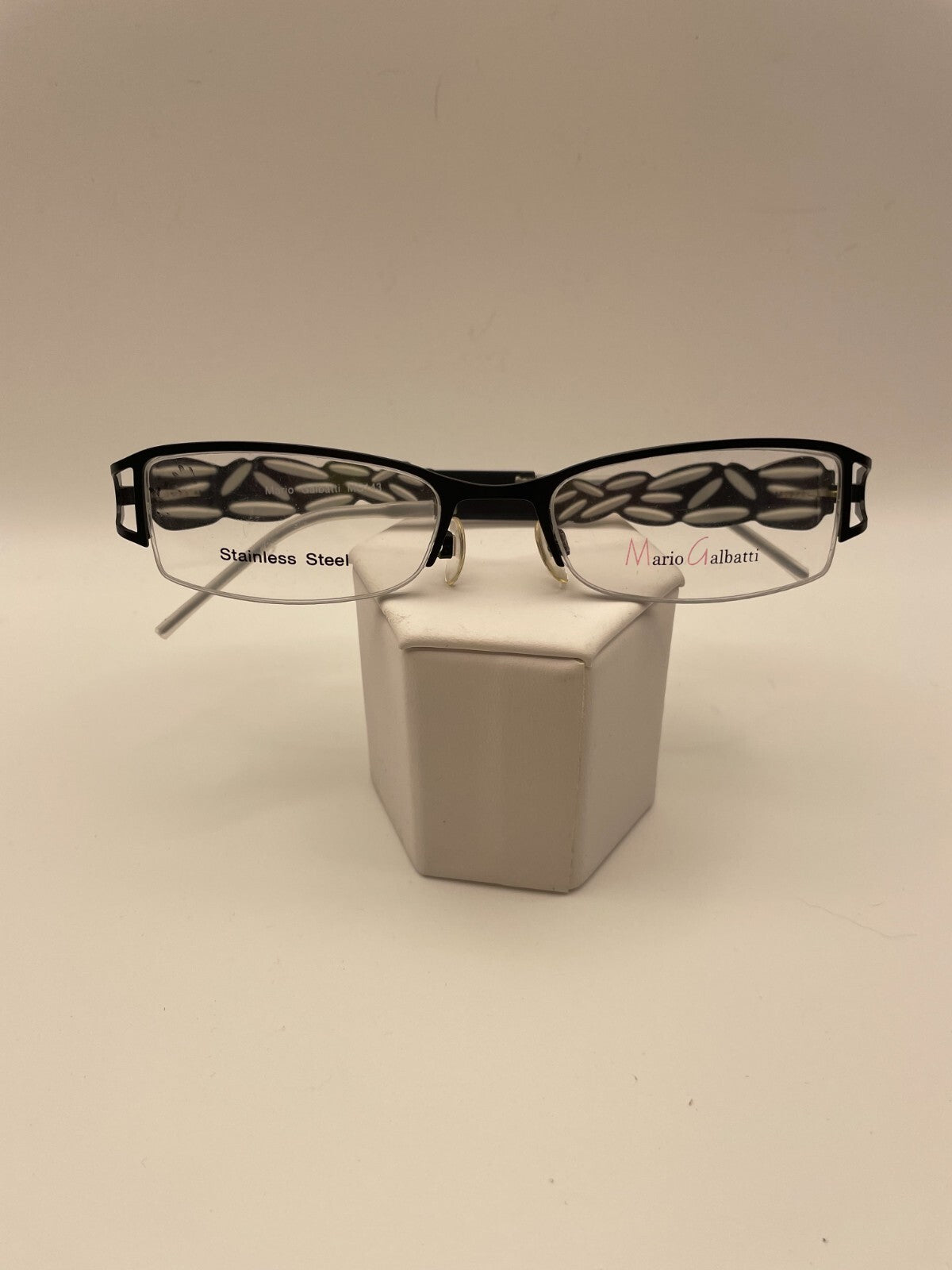 Mario Galbatti Brand MG143 Model 50 Eye Black NEW