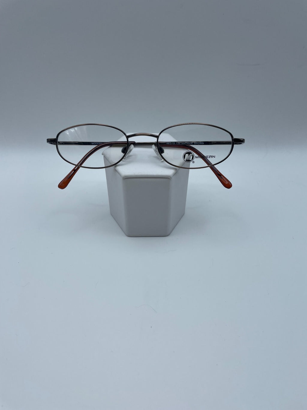 Modern Optical Brand Finale Model 48 Eye Antique Brown NEW