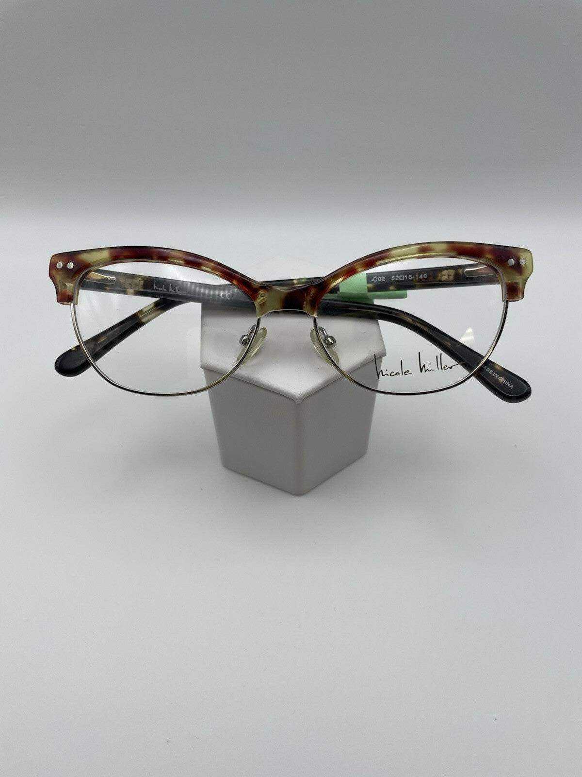 Nicole Miller Brand Degraw Model 52 Eye Tortoise NEW