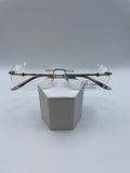 Boutique Totally Rimless Brand TR-164 Model 53 Eye Gold NEW