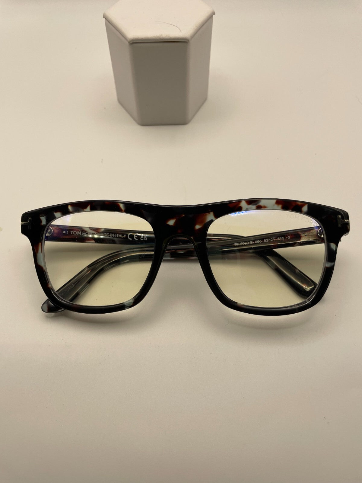 TOM FORD Brand TF5939-B Model 52 Eye Blue Havana NEW
