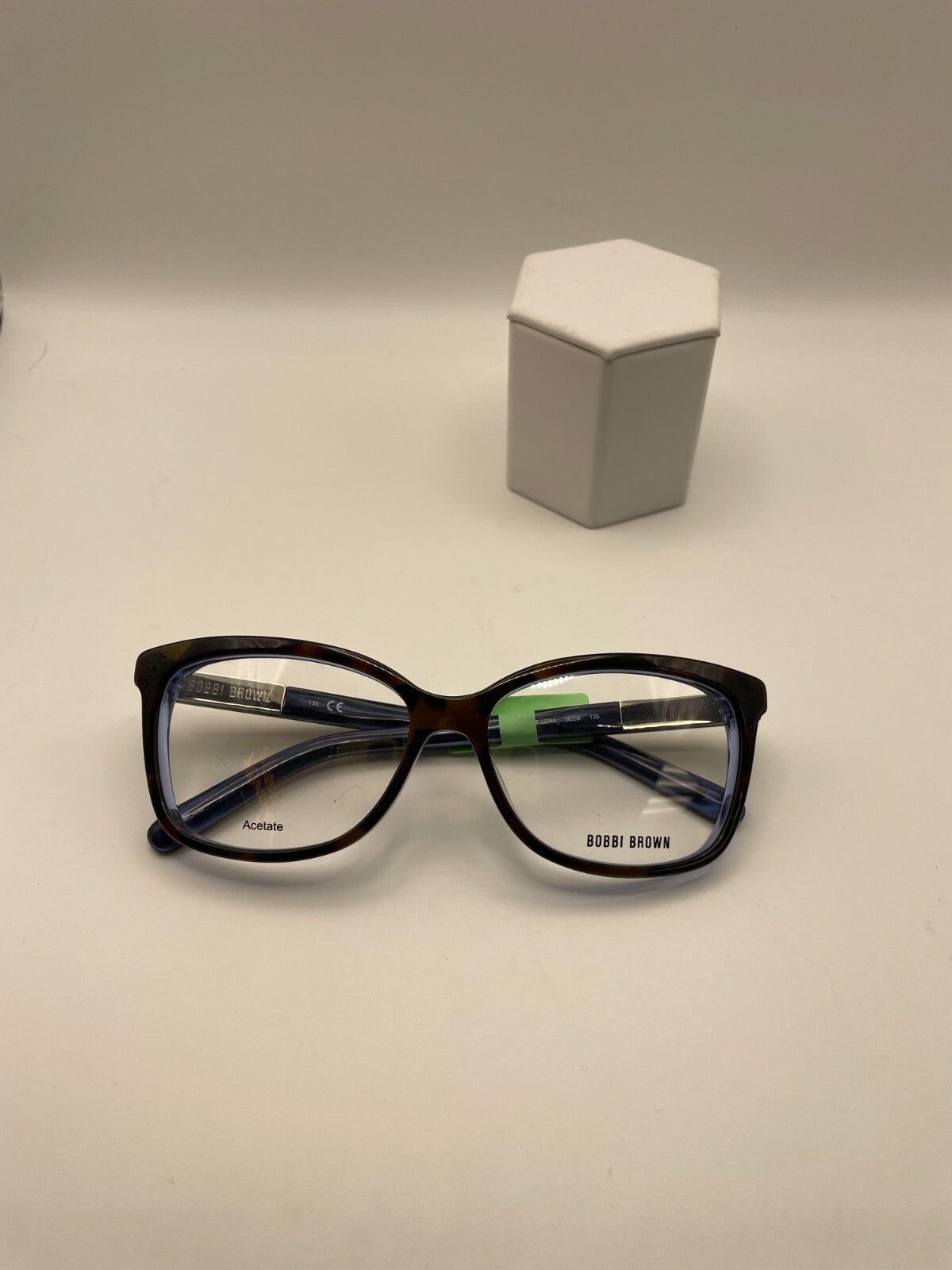 Bobbi Brown Brand The Lena Model 54 Eye Tortoise Apphire NEW