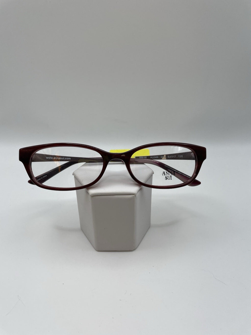 Anna Sui Brand AS566 Model 53 Eye Burgundy ￼NEW
