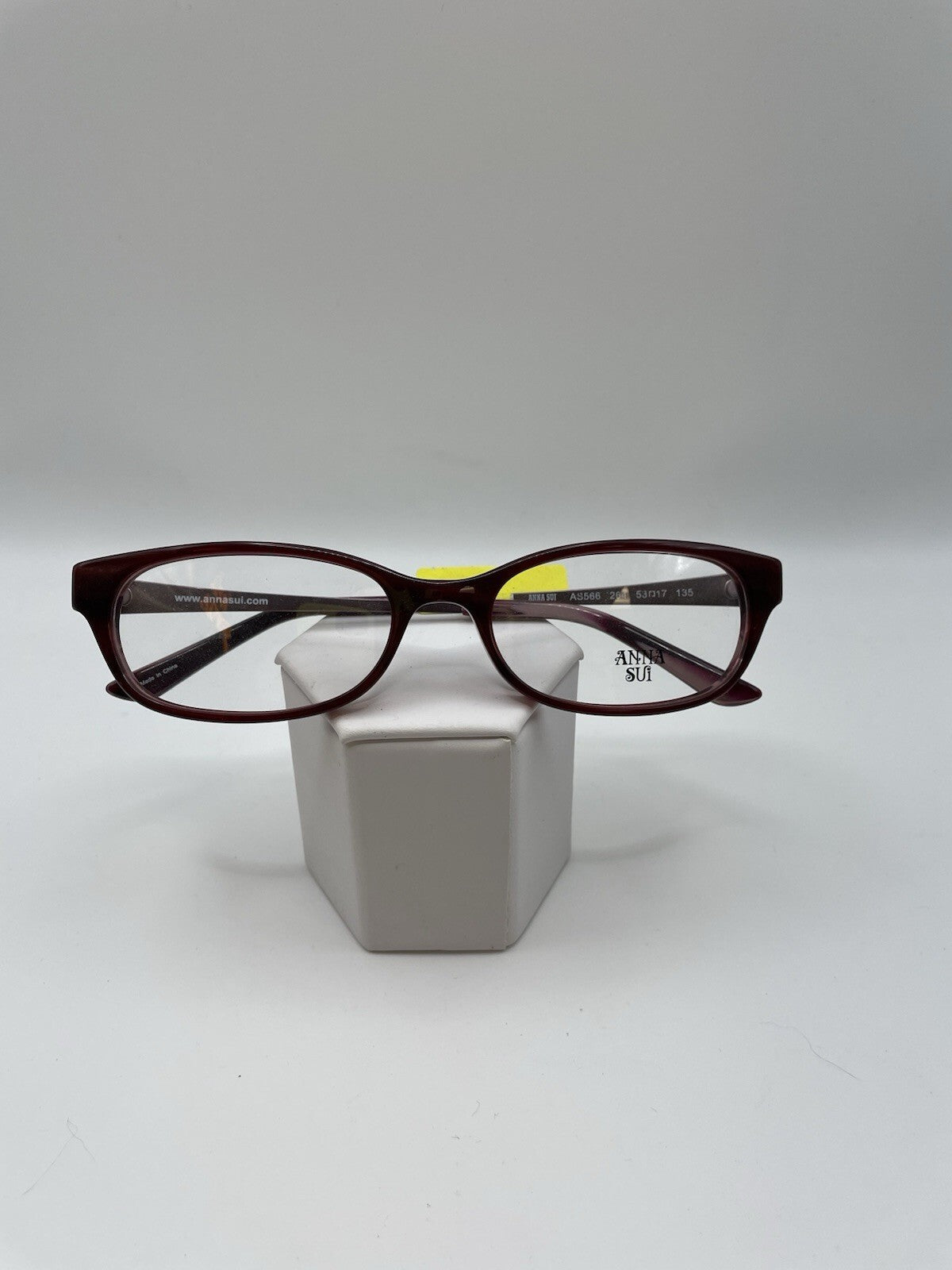 Anna Sui Brand AS566 Model 53 Eye Burgundy ￼NEW