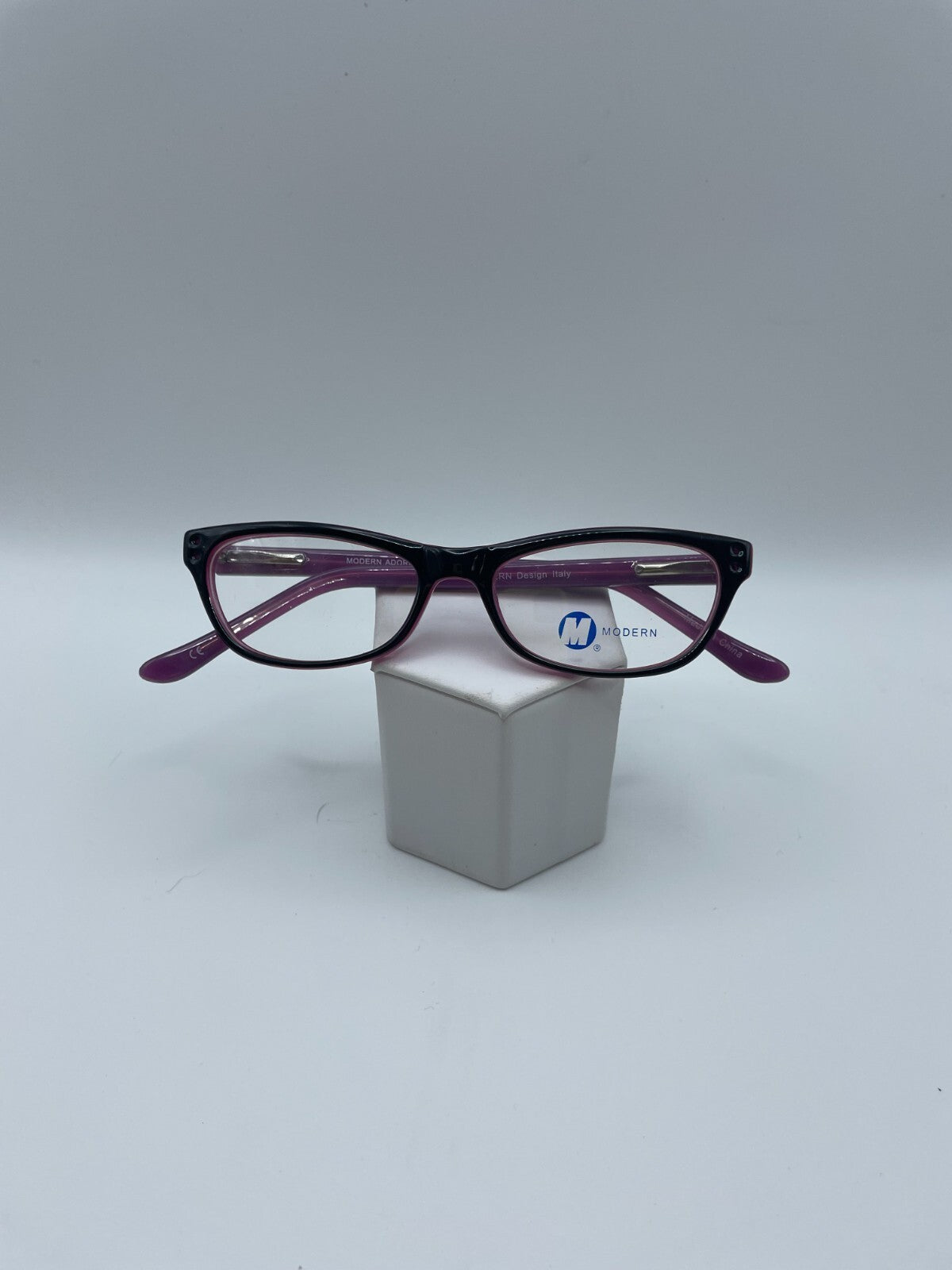 Modern Optical Brand Adorable Model 47 Eye Black Plum NEW