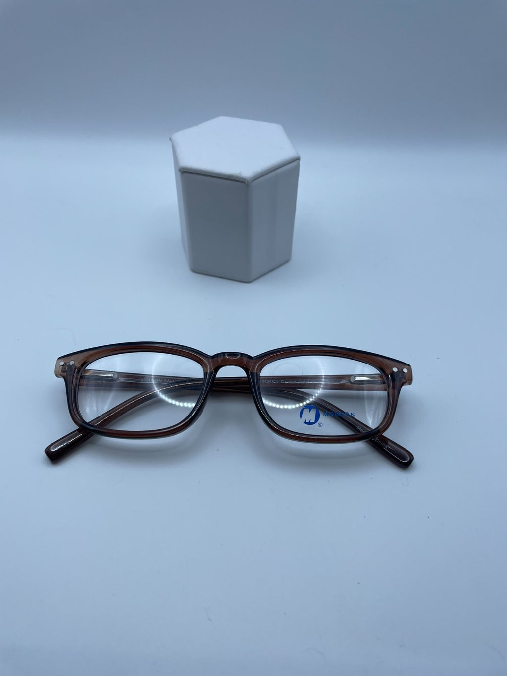 Modern Optical Brand Falcon Model 47 Eye Brown NEW