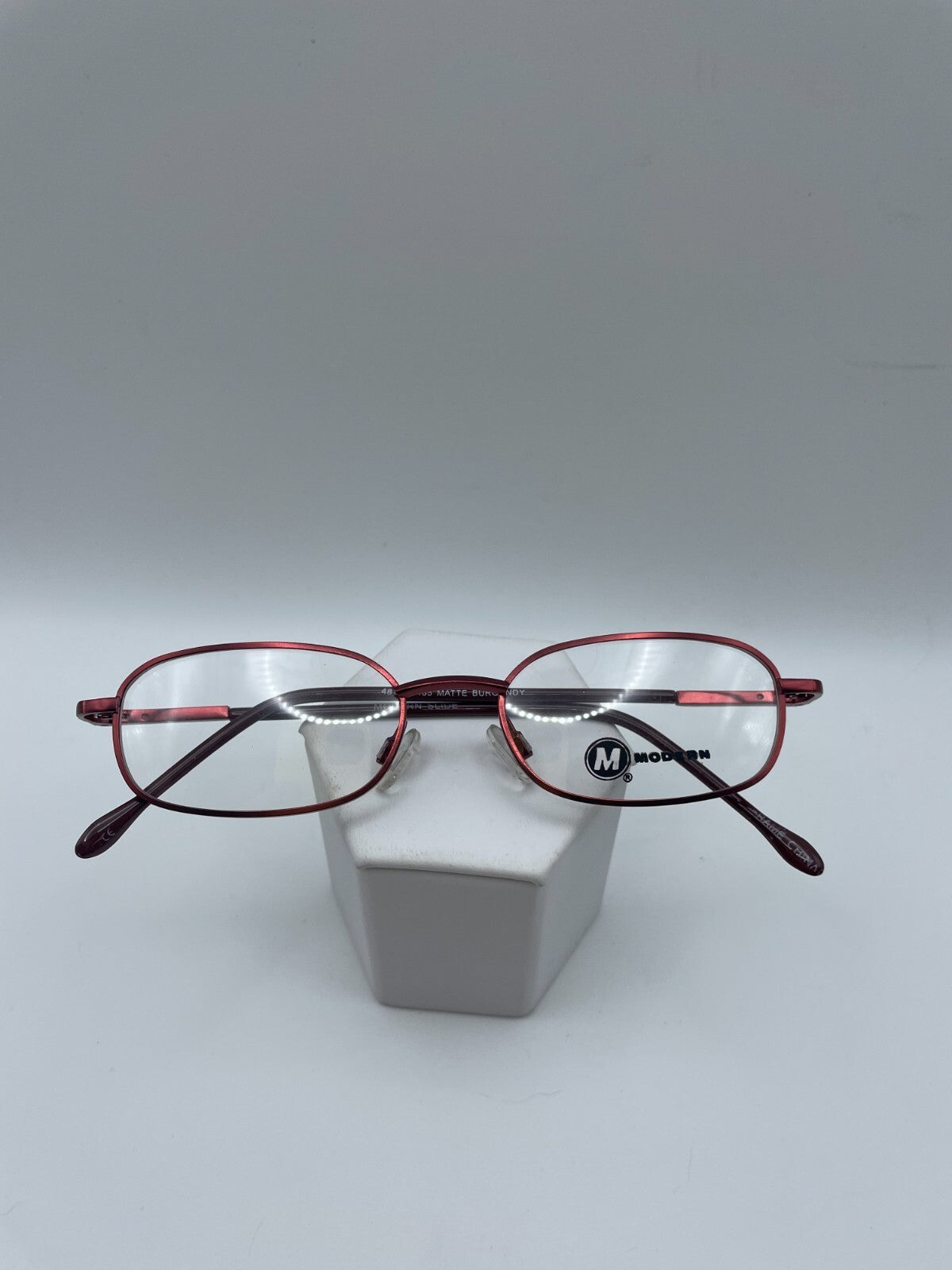 Modern Optical Brand Slide Model 48 Eye Burgundy NEW