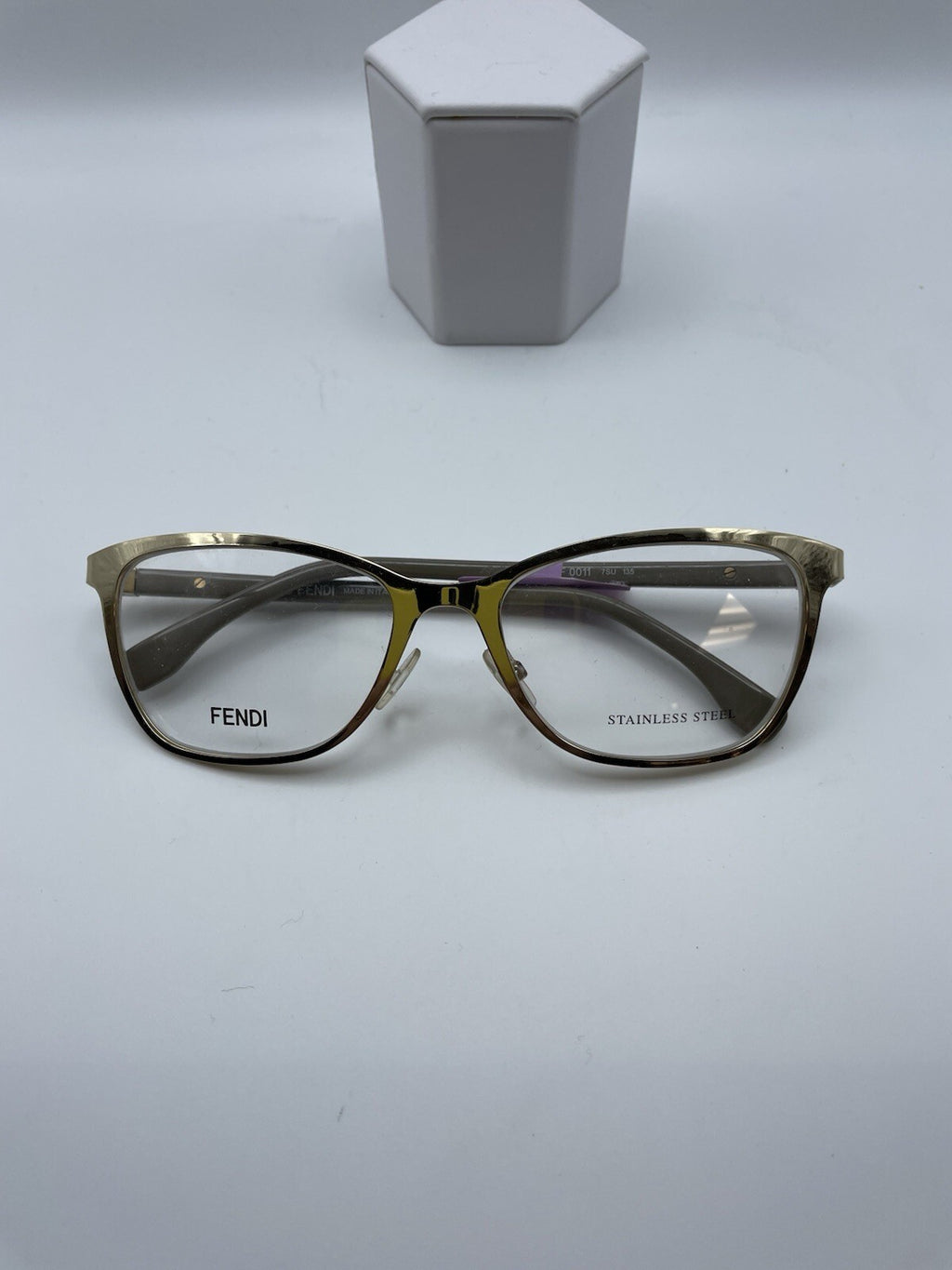 FENDI Brand FF 0011 Model 53 Eye Gold Color NEW