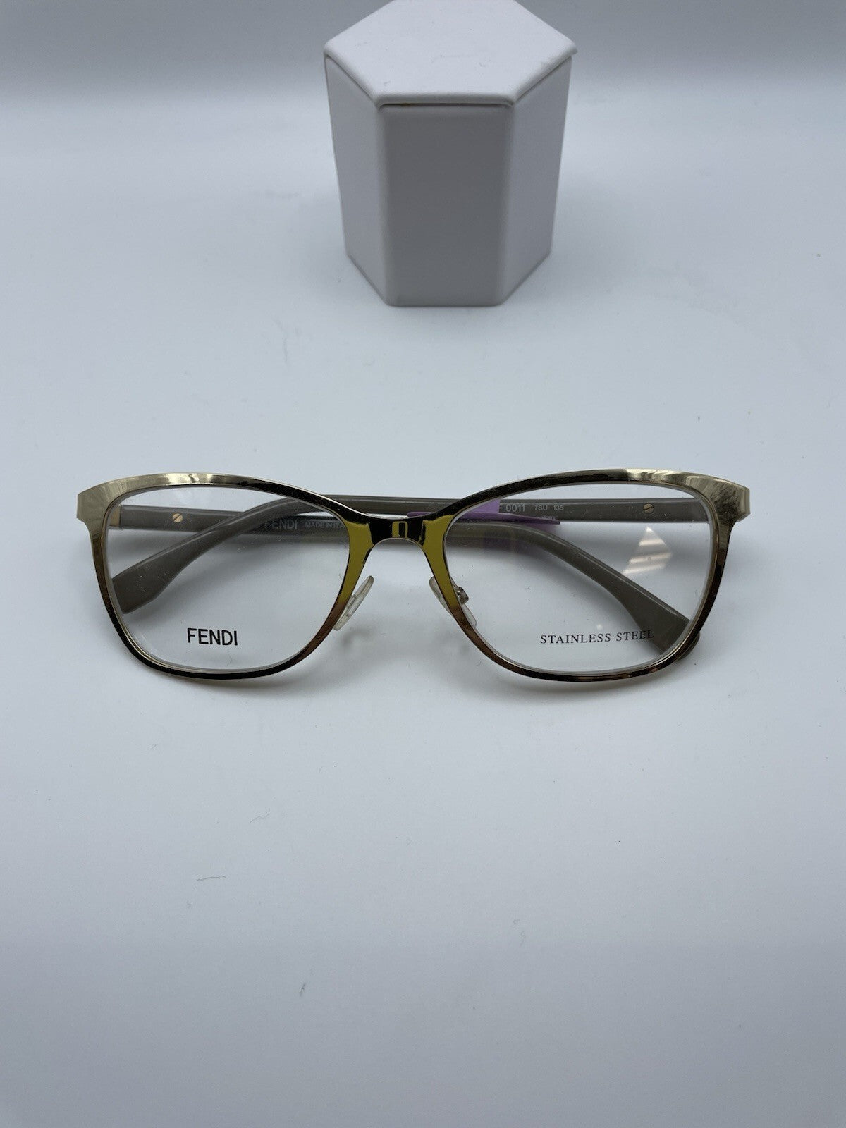 FENDI Brand FF 0011 Model 53 Eye Gold Color NEW