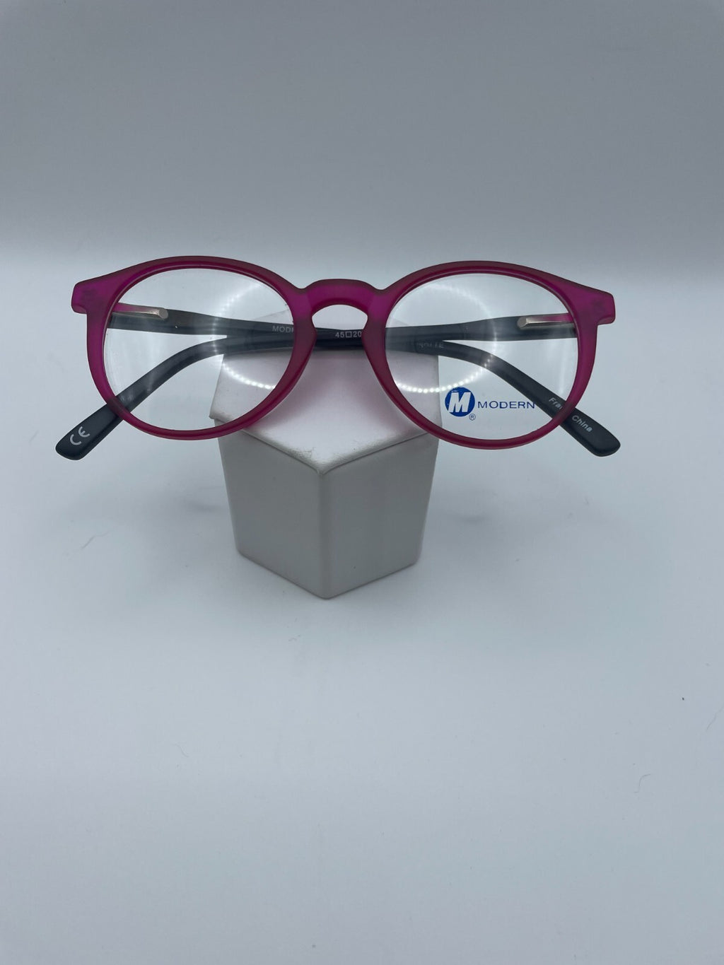 Modern Optical Brand Dabble Model 45 Eye Fuchsia/Matte Black NEW