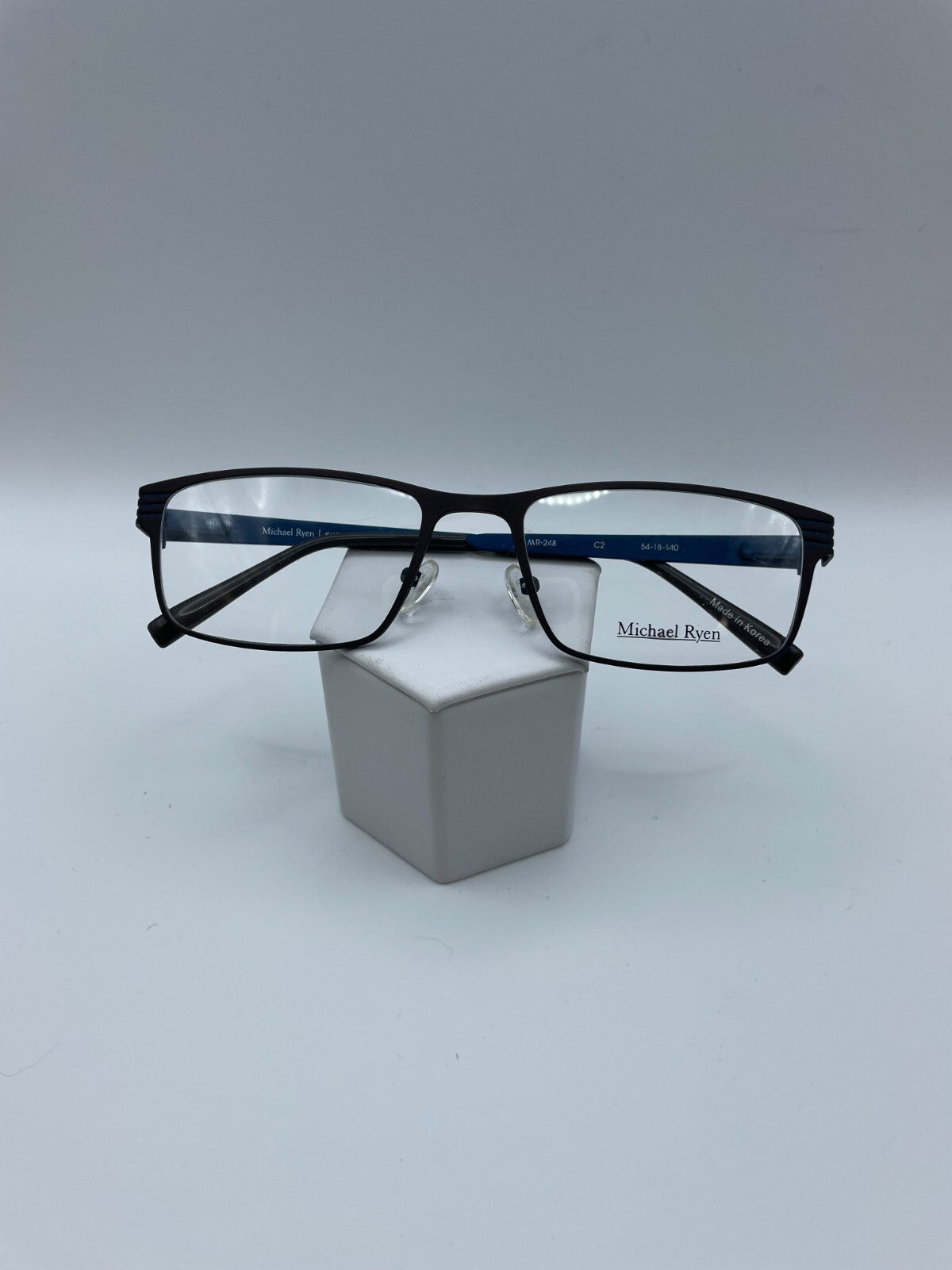 Michael Ryen Brand MR-248 Model 54 Eye Chocolate / Navy NEW