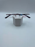 Boutique Totally Rimless Titanium Brand TR-224 Model 51 Eye Amethyst NEW