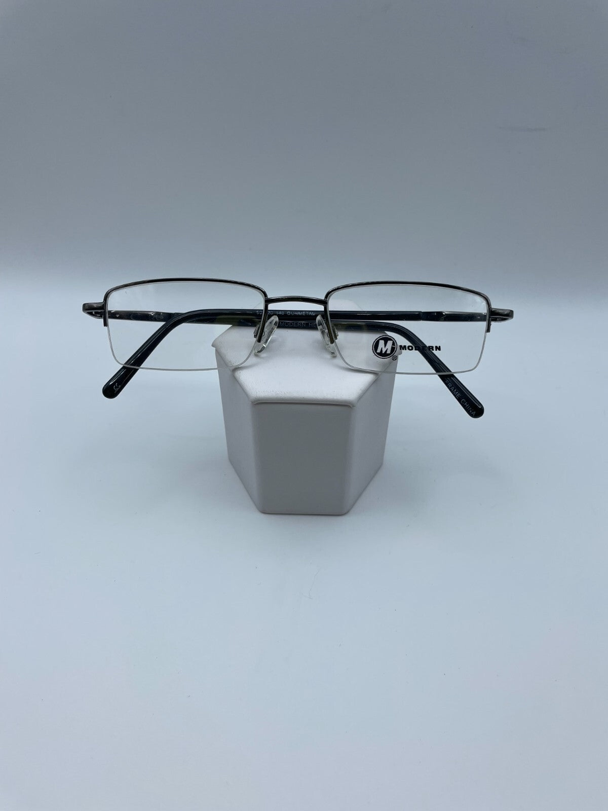 Modern Optical Brand Heat Model 50 Eye Gunmetal NEW