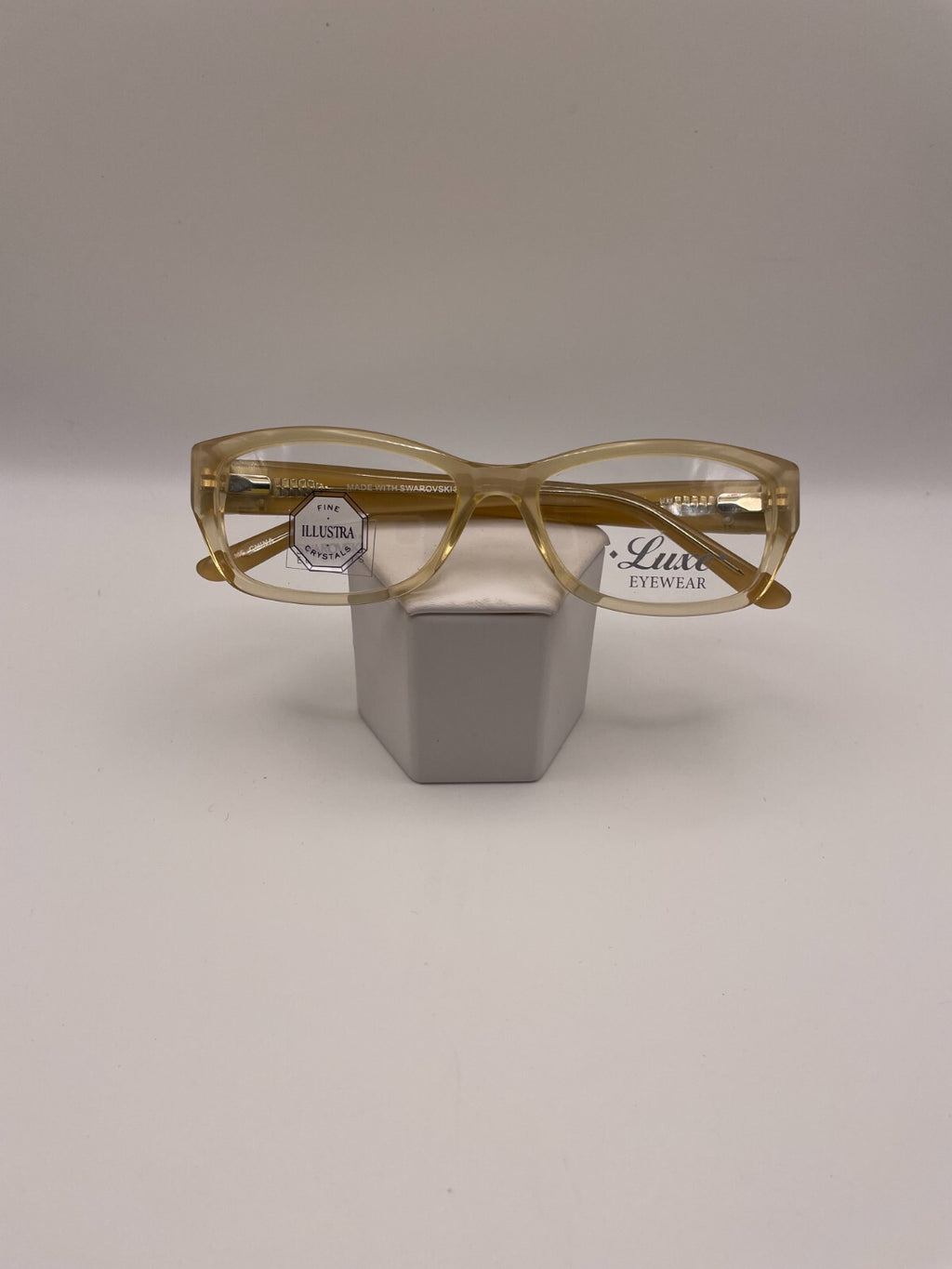 Luxe Eyewear Brand 347 Model 53 Eye Beige NEW