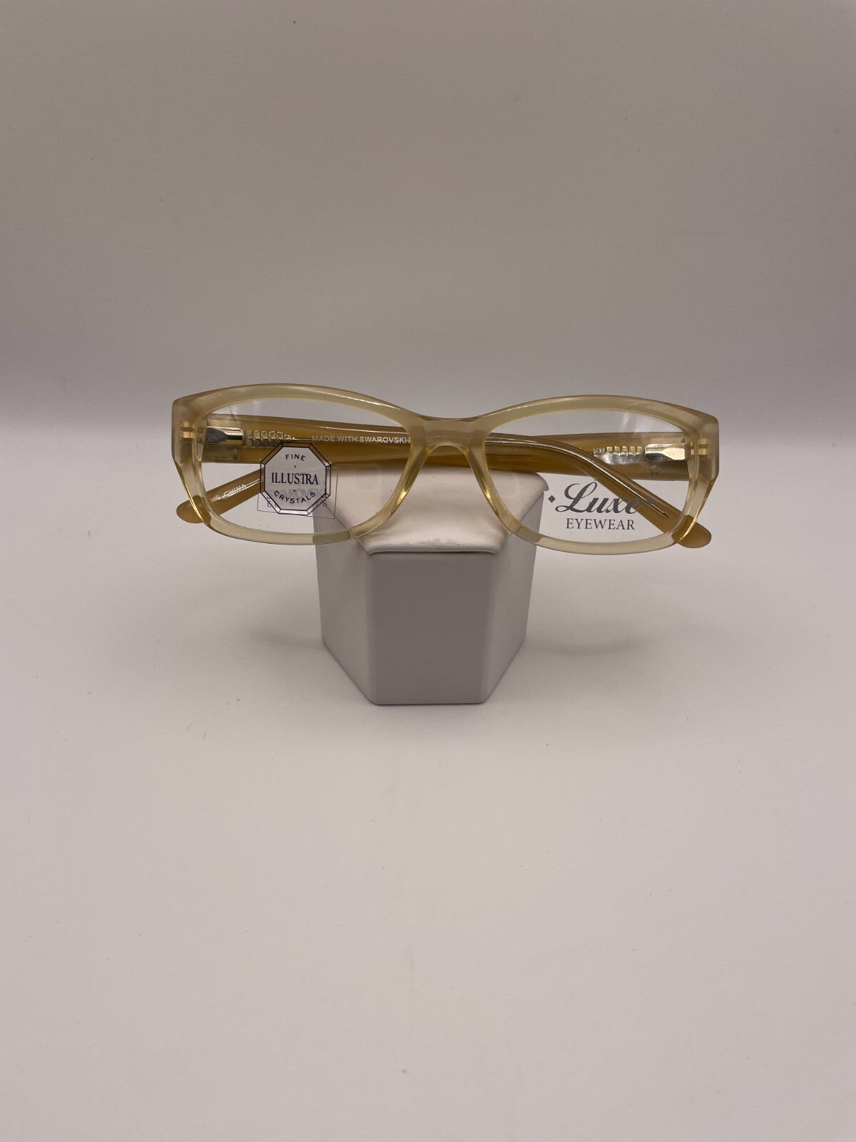 Luxe Eyewear Brand 347 Model 53 Eye Beige NEW