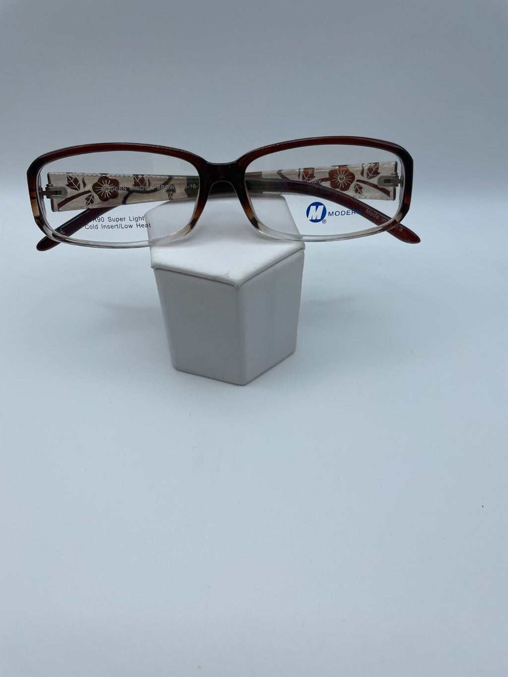 Modern Optical Brand Mindy Model 55 Eye Brown NEW