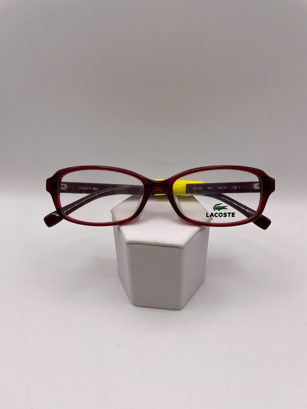 Lacoste Brand L2753A Model 52 Eye Red NEW