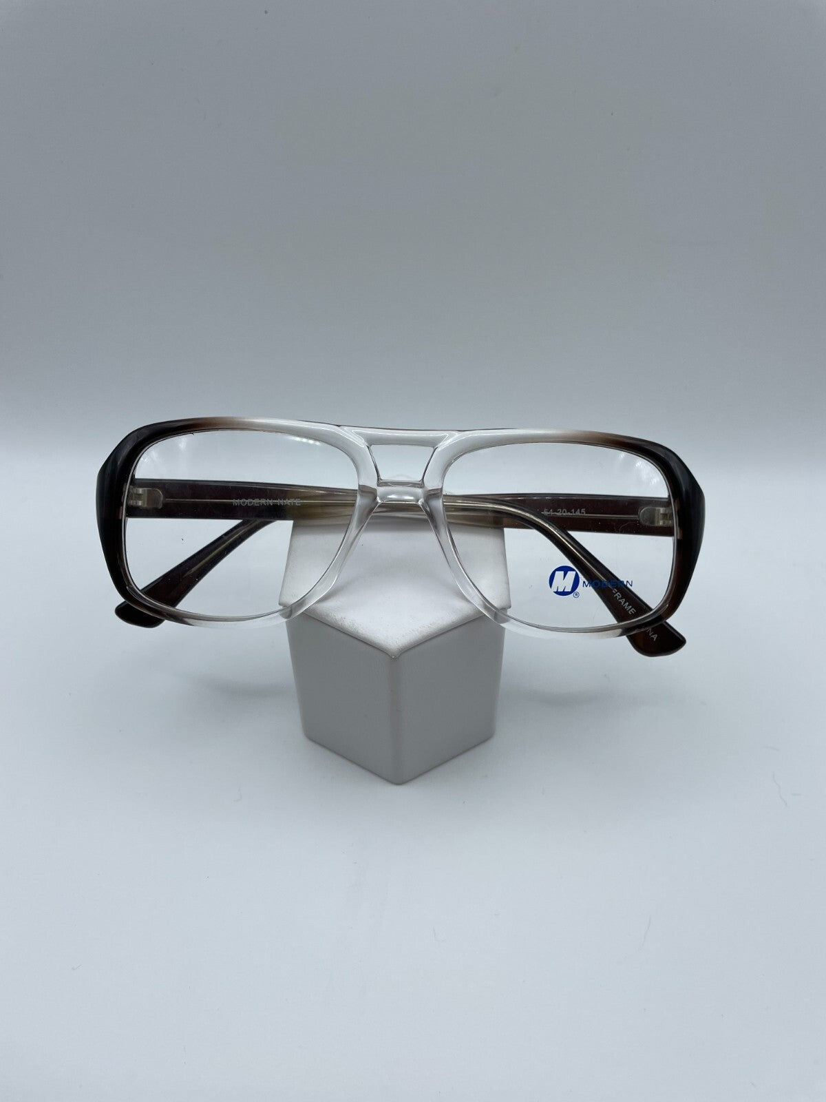 Modern Optical Brand Nate Model 54 Eye Grey NEW