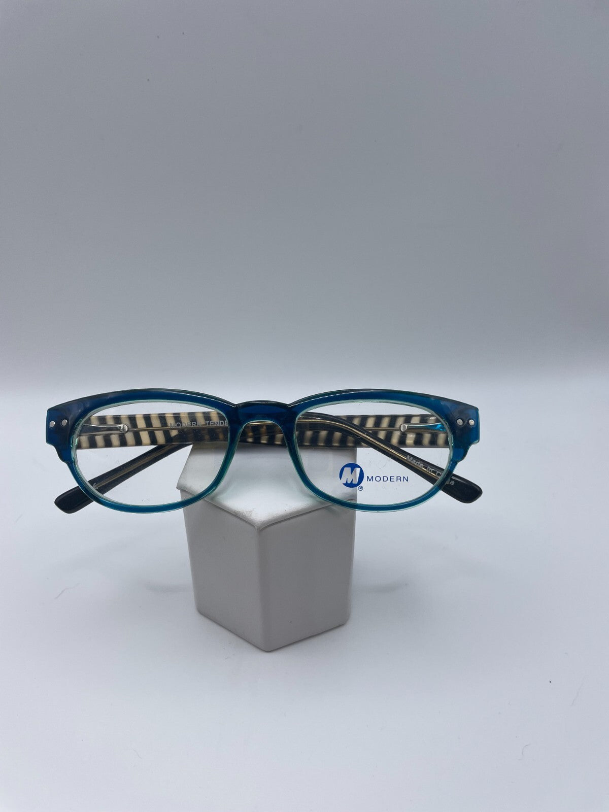 Modern Optical Brand Tender Model 47 Eye Black/Teal NEW