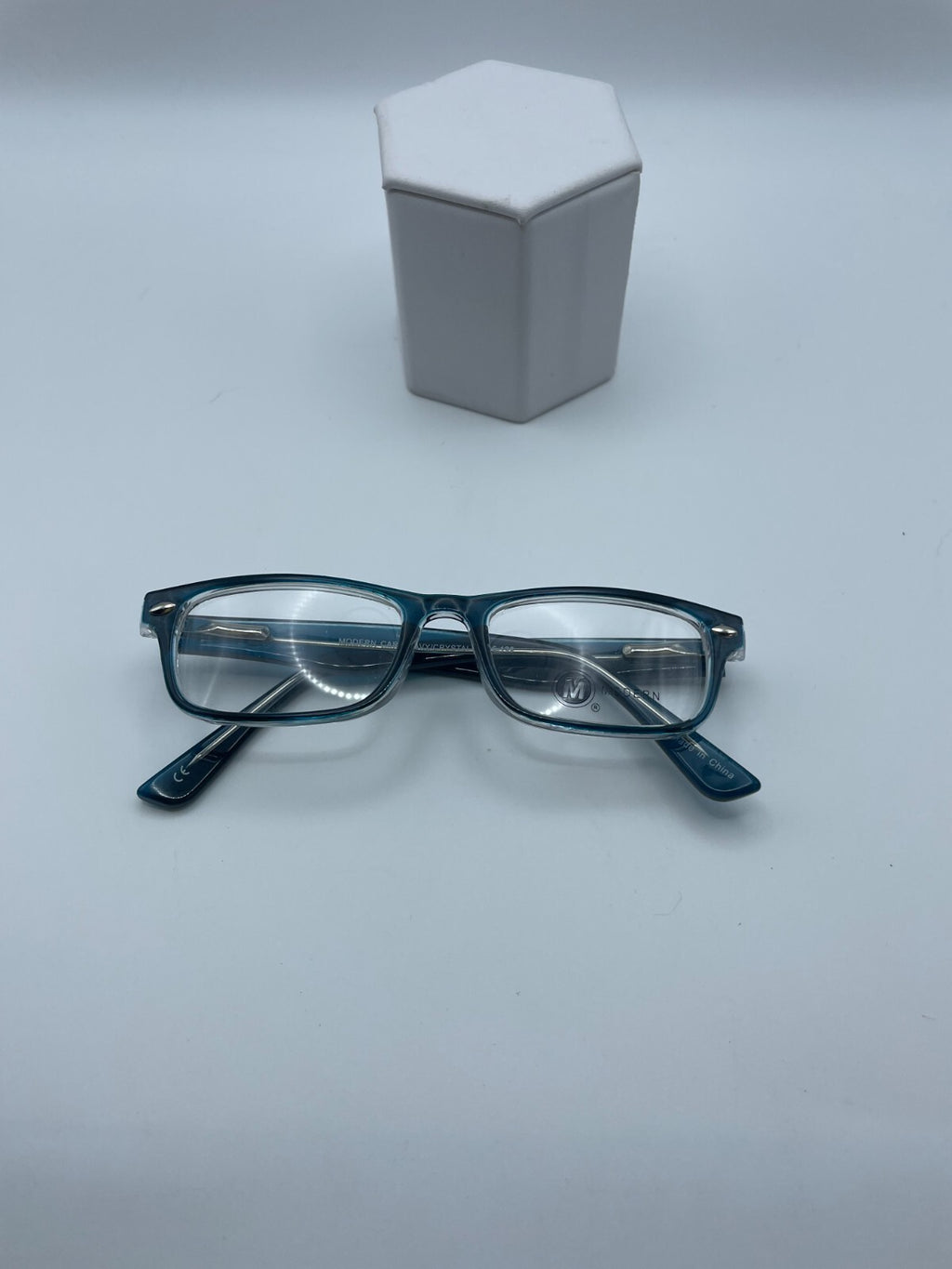 Modern Optical Brand Care Model 42 Eye Navy/Crystal NEW
