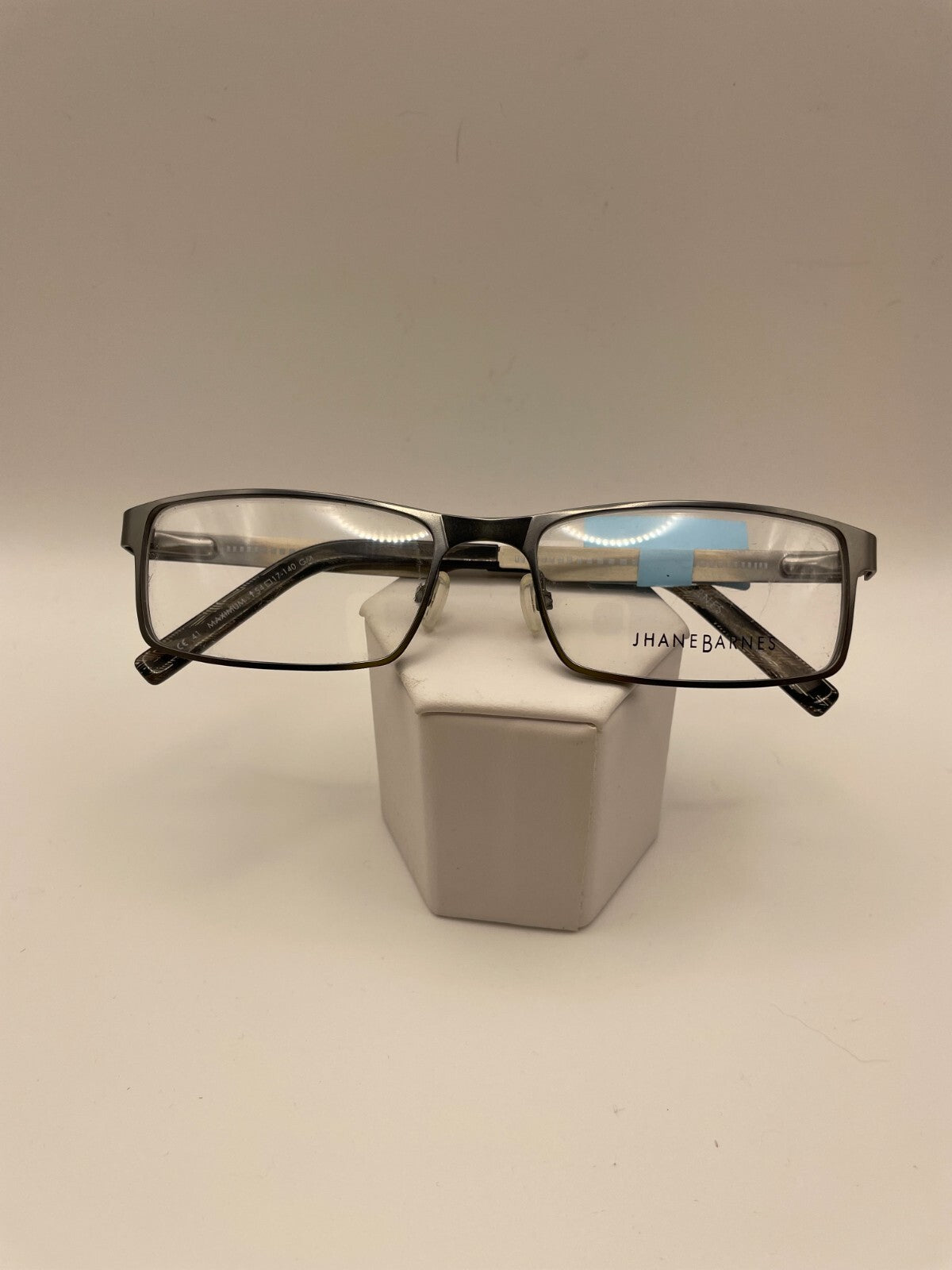 Jhane Barnes Brand Maximum Model 54 Eye Gun Metal NEW