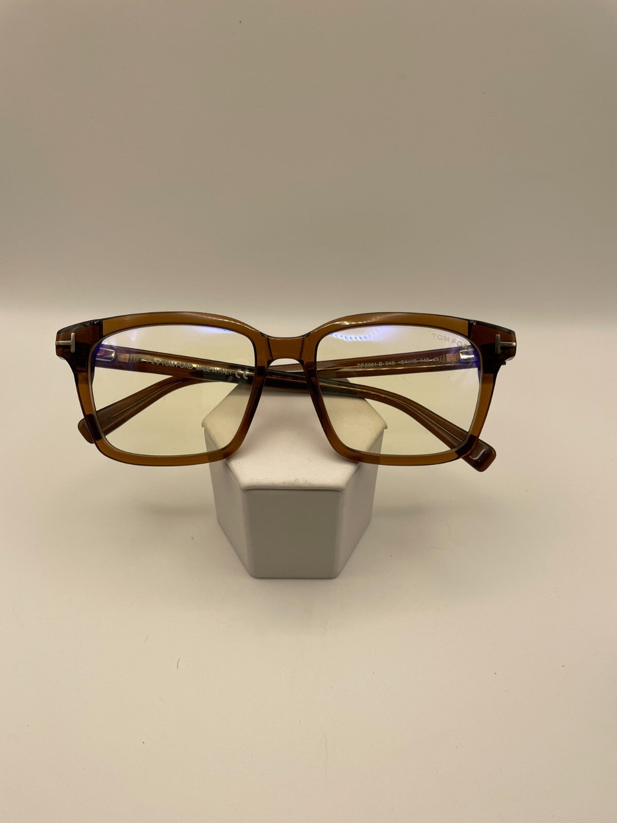 TOM FORD Brand TF5661-B Model 54 Eye Brown Crystal NEW