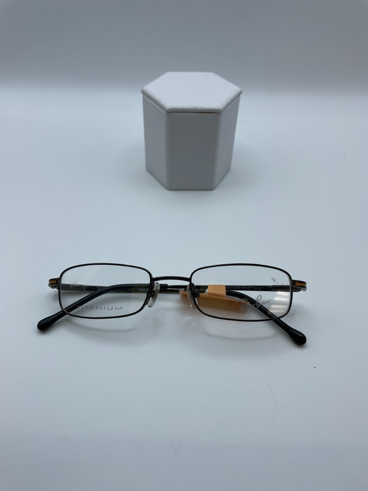 Ray-Ban Brand RB 1008T Model 44 Eye Black/Orange NEW