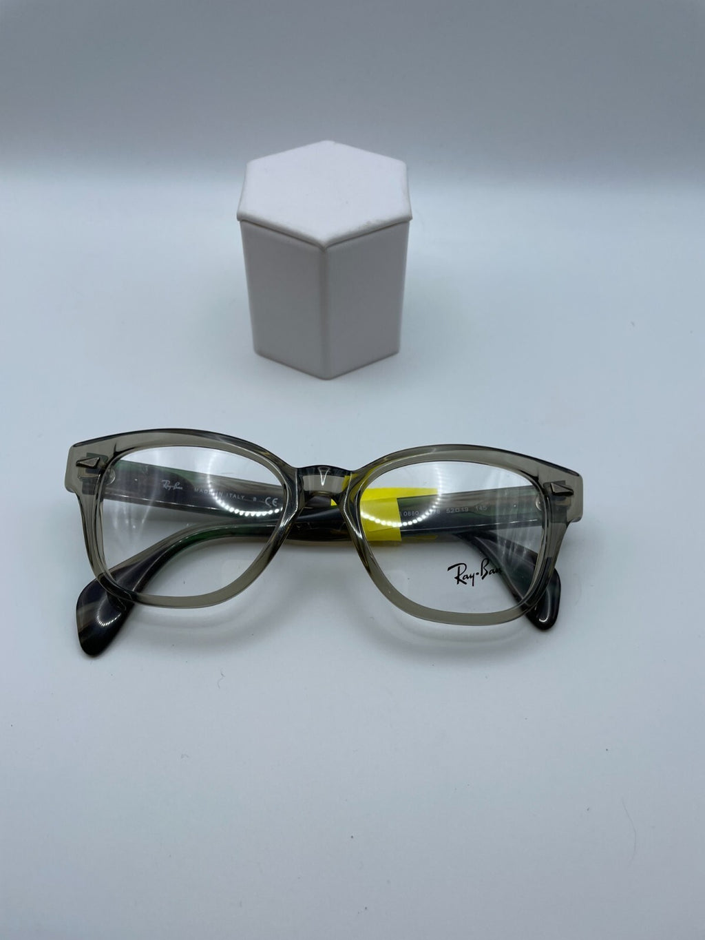 Ray-Ban Brand RB 0880 Model 52 Eye Transparent Green NEW