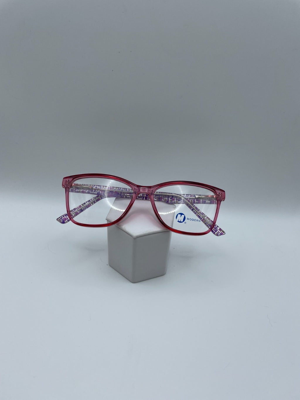 Modern Optical Brand Symbolic Model 54 Eye Purple Crystal NEW
