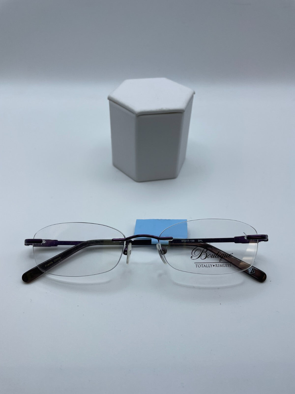 Boutique Totally Rimless Brand TR-170 Model 51 Eye Purple NEW