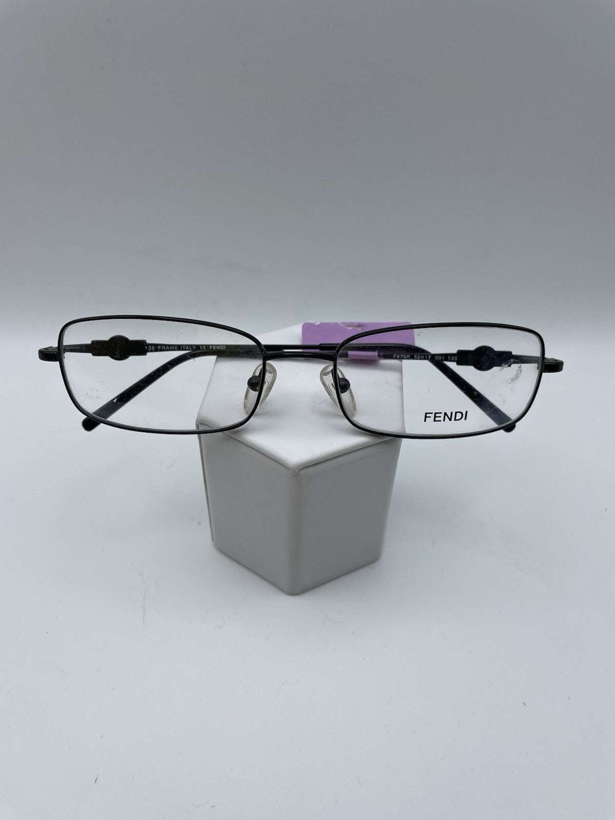 FENDI Brand F67QR Model 52 Eye Black Color NEW