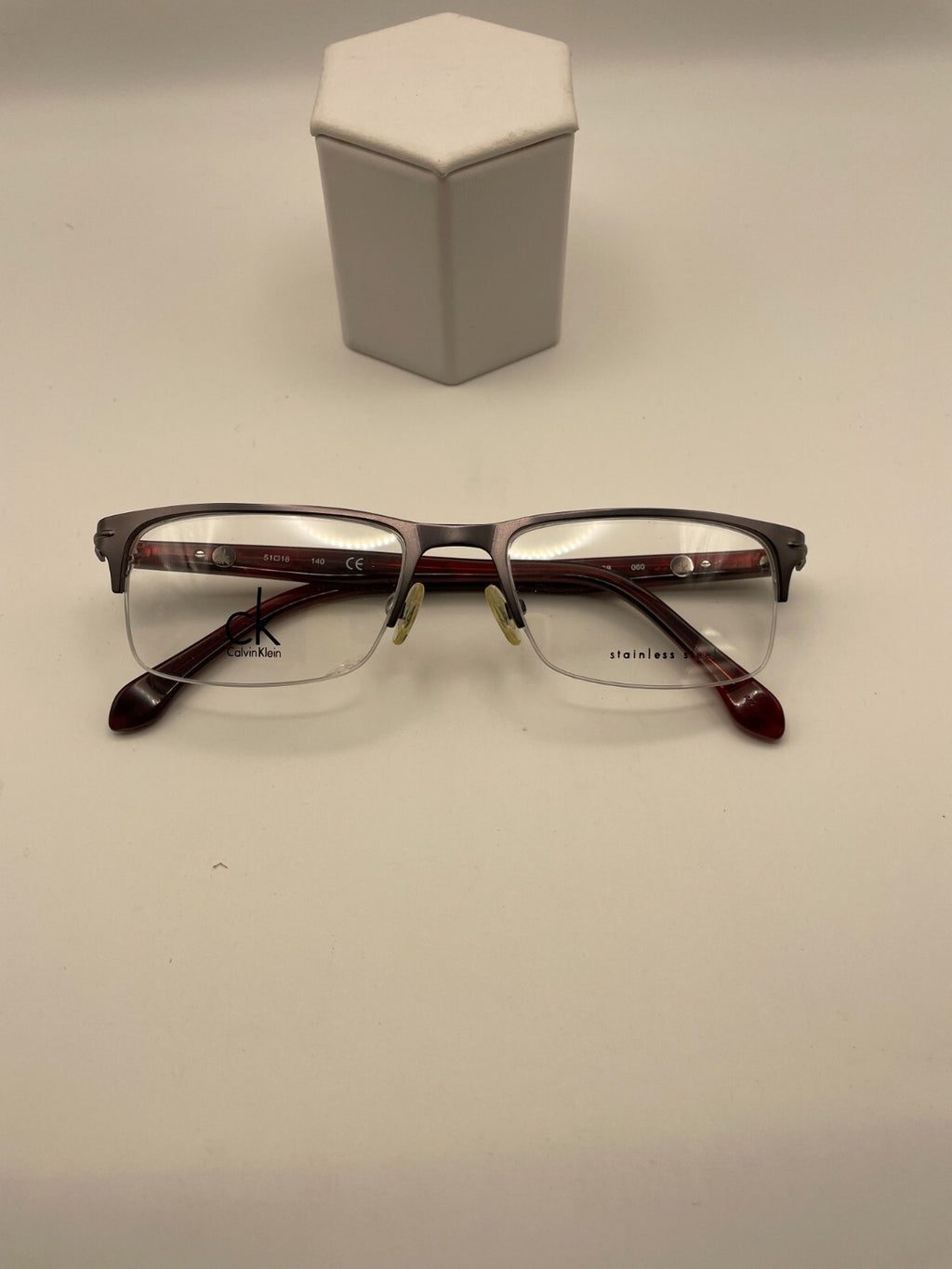 Calvin Klein Brand CK5368 Model 51 Eye Red/Gun NEW