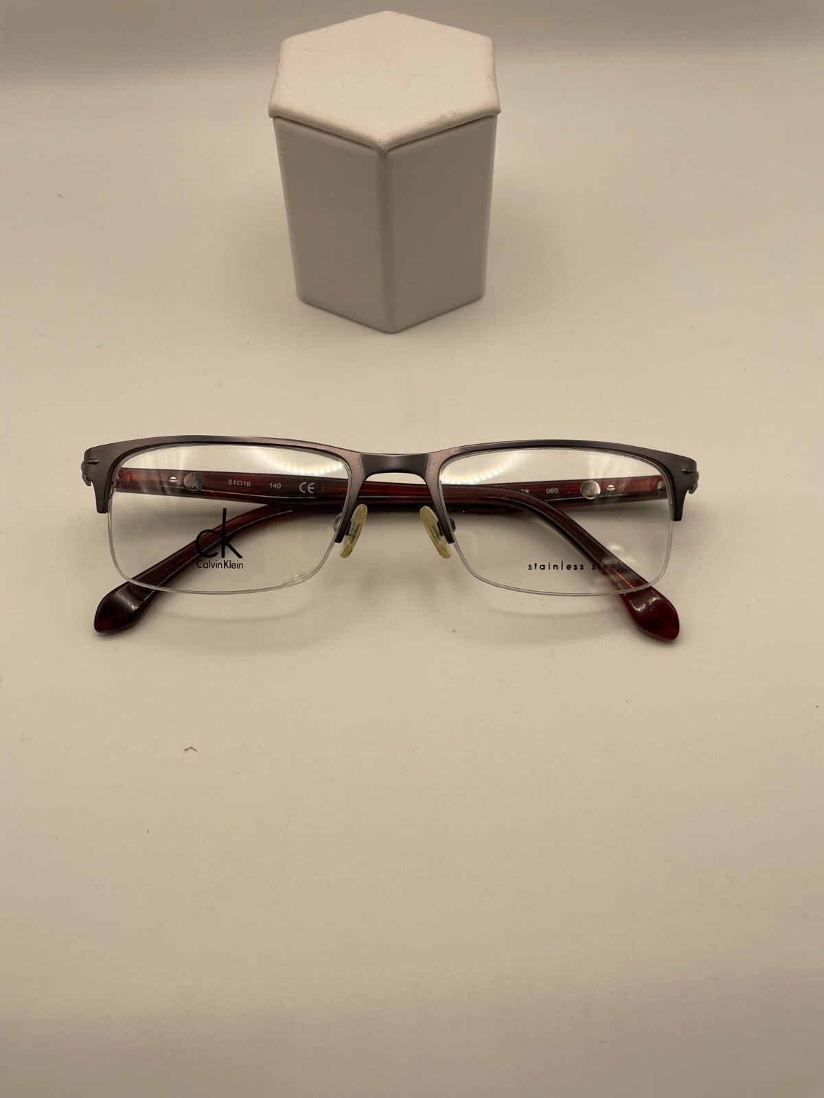 Calvin Klein Brand CK5368 Model 51 Eye Red/Gun NEW