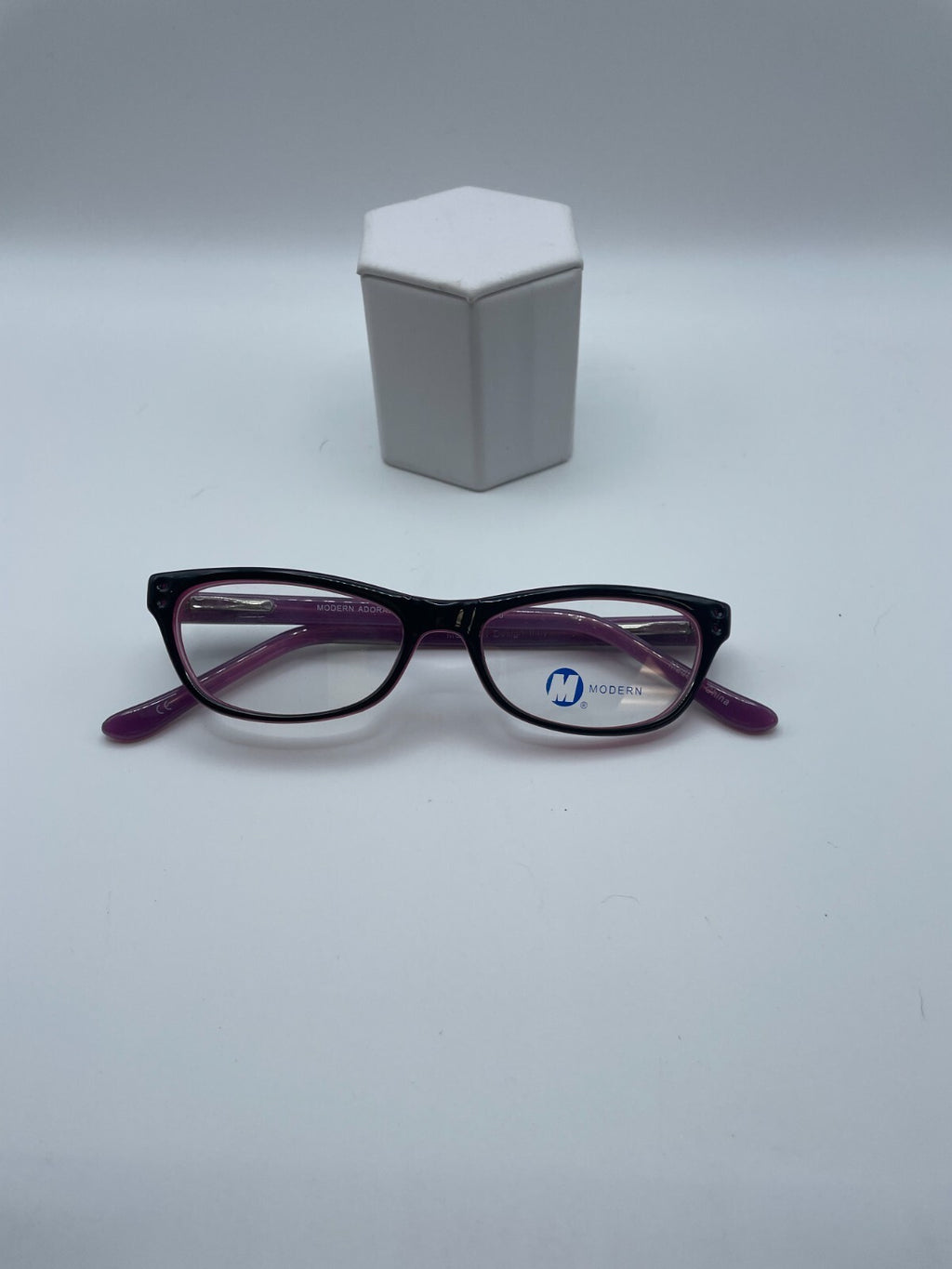 Modern Optical Brand Adorable Model 47 Eye Black Plum NEW