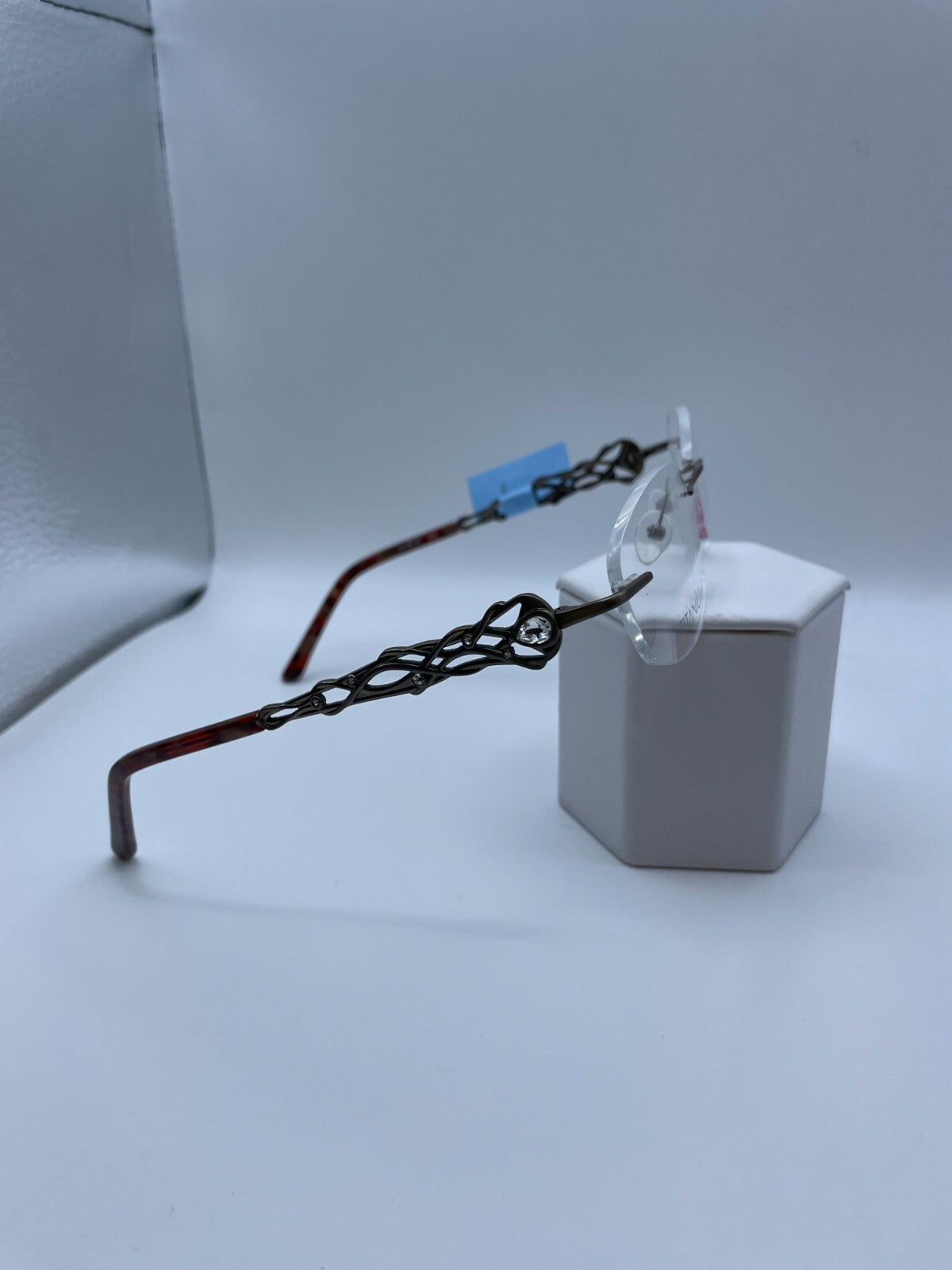 Boutique Totally Rimless Titanium Brand TR-217 Model 52 Eye Brown/Gold NEW