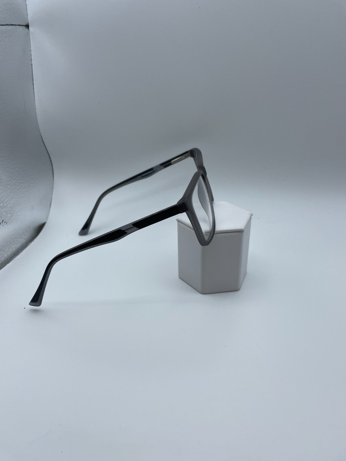 Modern Optical Brand Finish Line Model 57 Eye Grey Matte/Black NEW