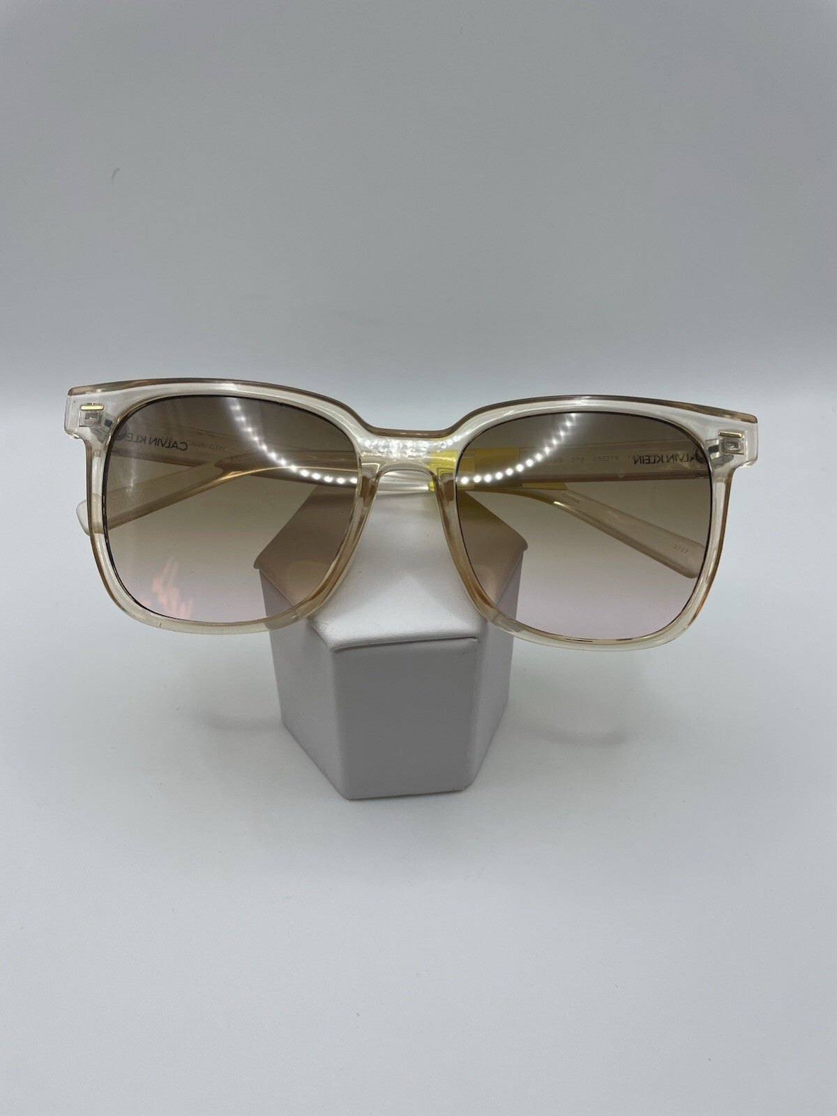 Calvin Klein Brand CK20519S Model 55 Eye Crystal Lt. Brown NEW