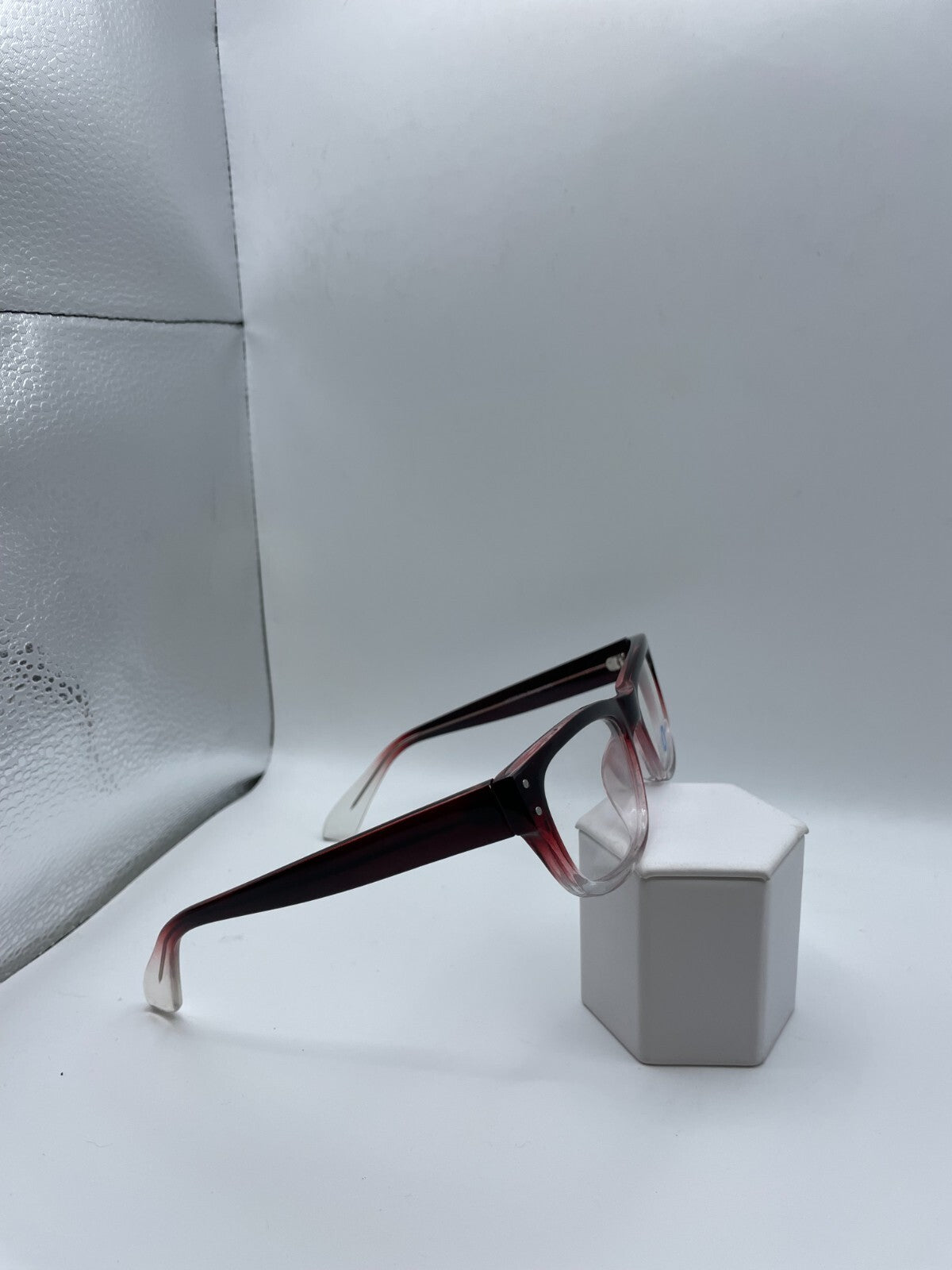 Modern Optical Brand Parallel Model 53 Eye Burgundy Fade NEW