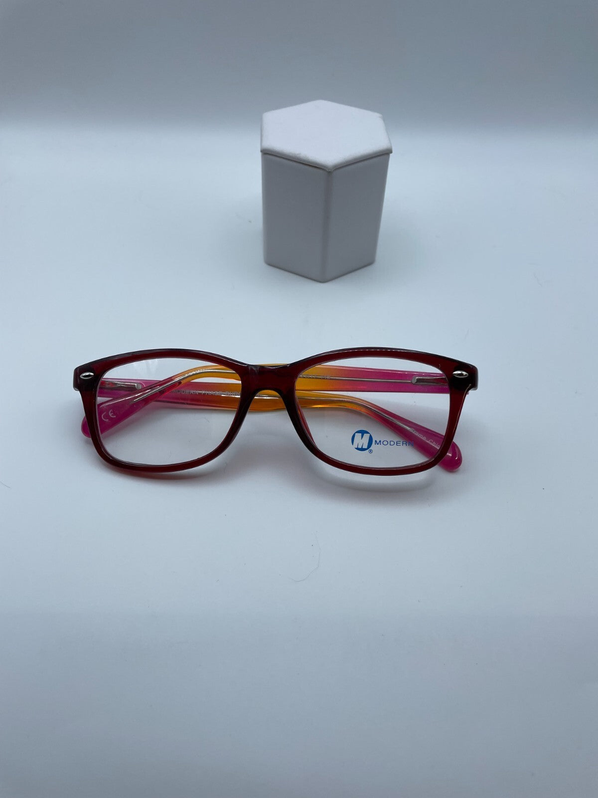 Modern Optical Brand Phase Model 52 Eye Burgundy NEW