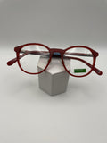 United Colors Of Benetton Brand BEO1006 Model 50 Eye Red NEW
