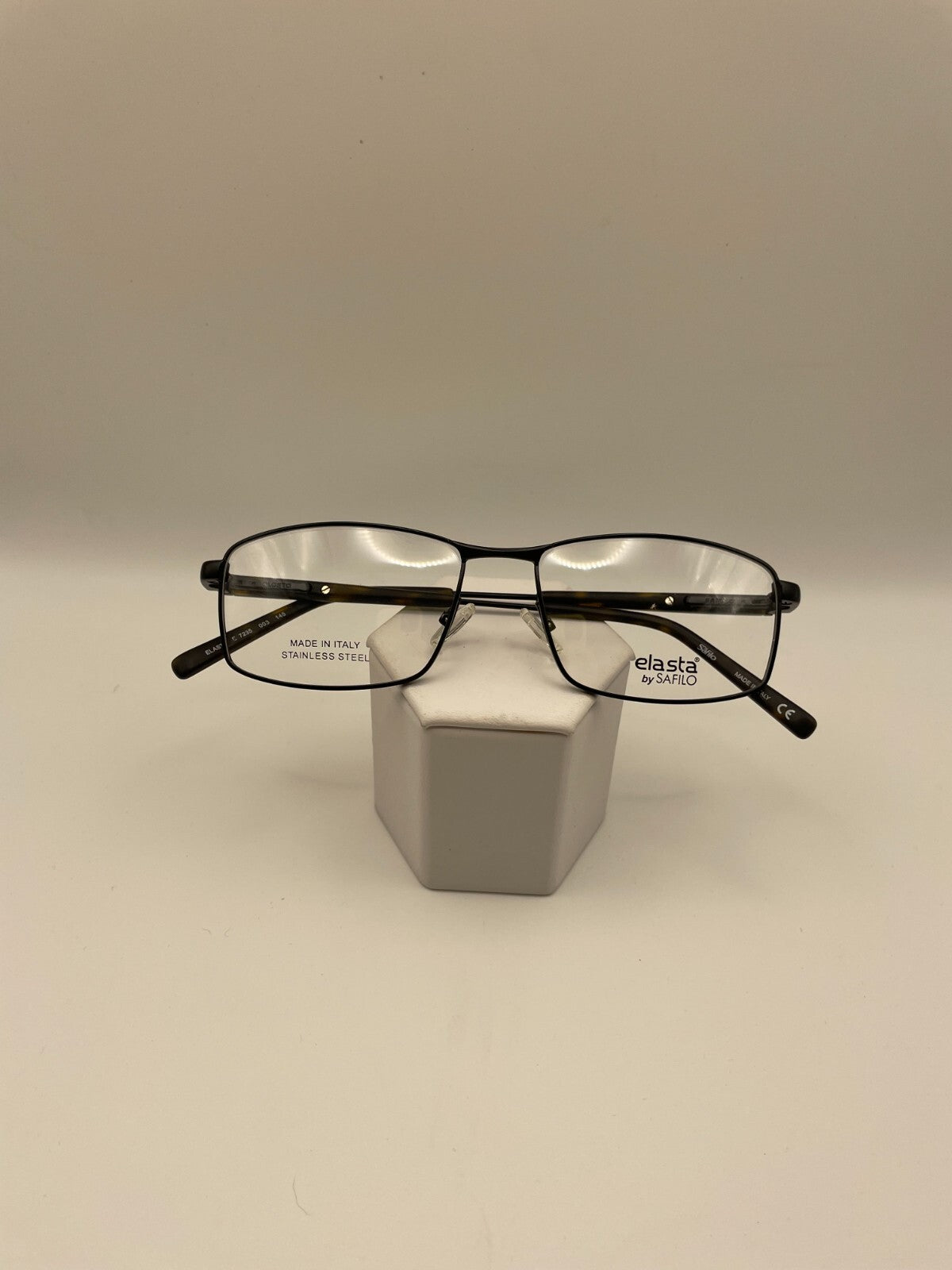 Elasta by Safilo Brand E7235 Model 55 Eye Matte Black NEW