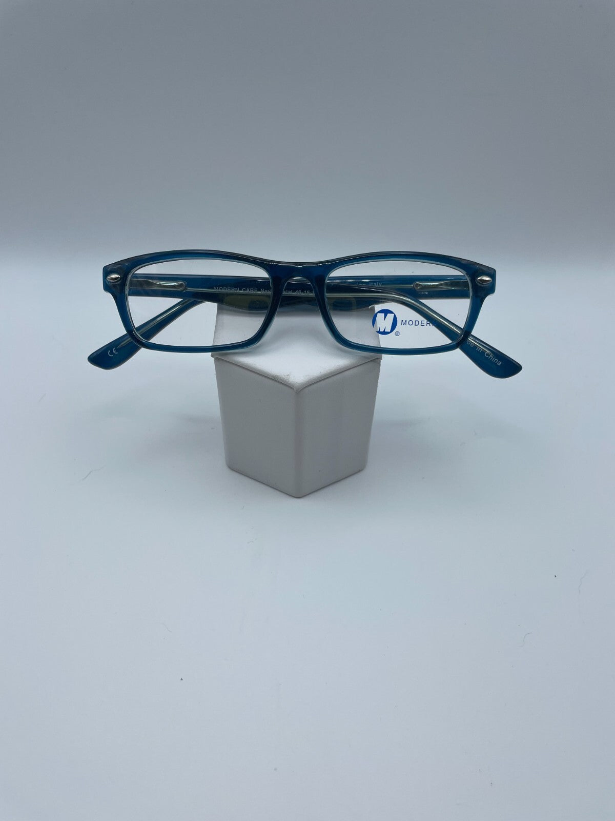 Modern Optical Brand Care Model 46 Eye Navy/Crystal NEW