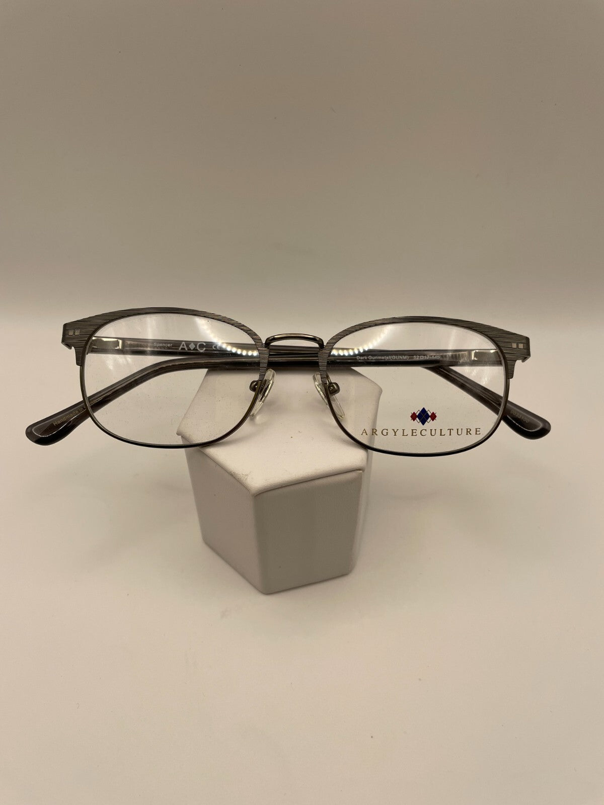 Argyleculture Brand Spencer Model 52 Eye Dark Gunmetal NEW