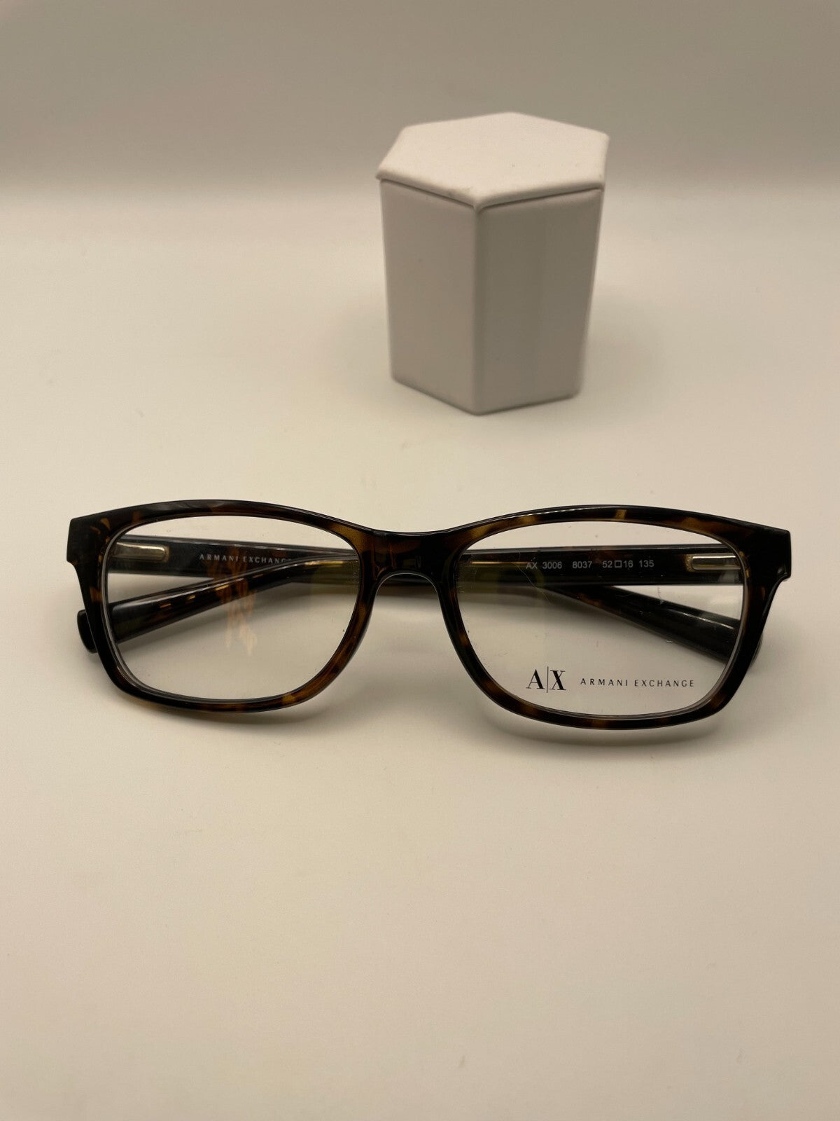 Armani Exchange Brand AX 3006 Model 52 Eye Tortoise NEW