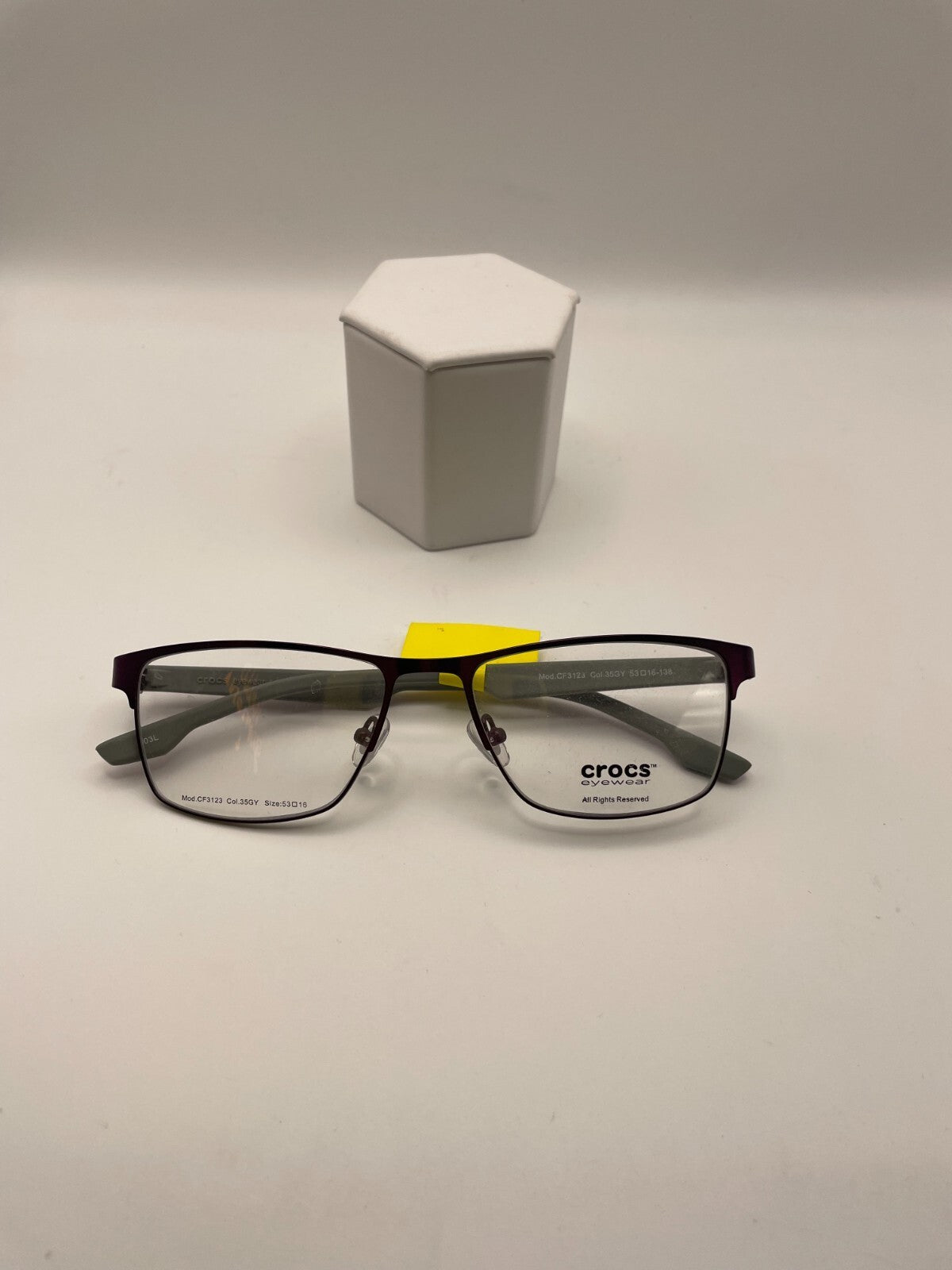 CROCS Eyewear Brand CF3123 Model 53 Eye Purple/Gray NEW